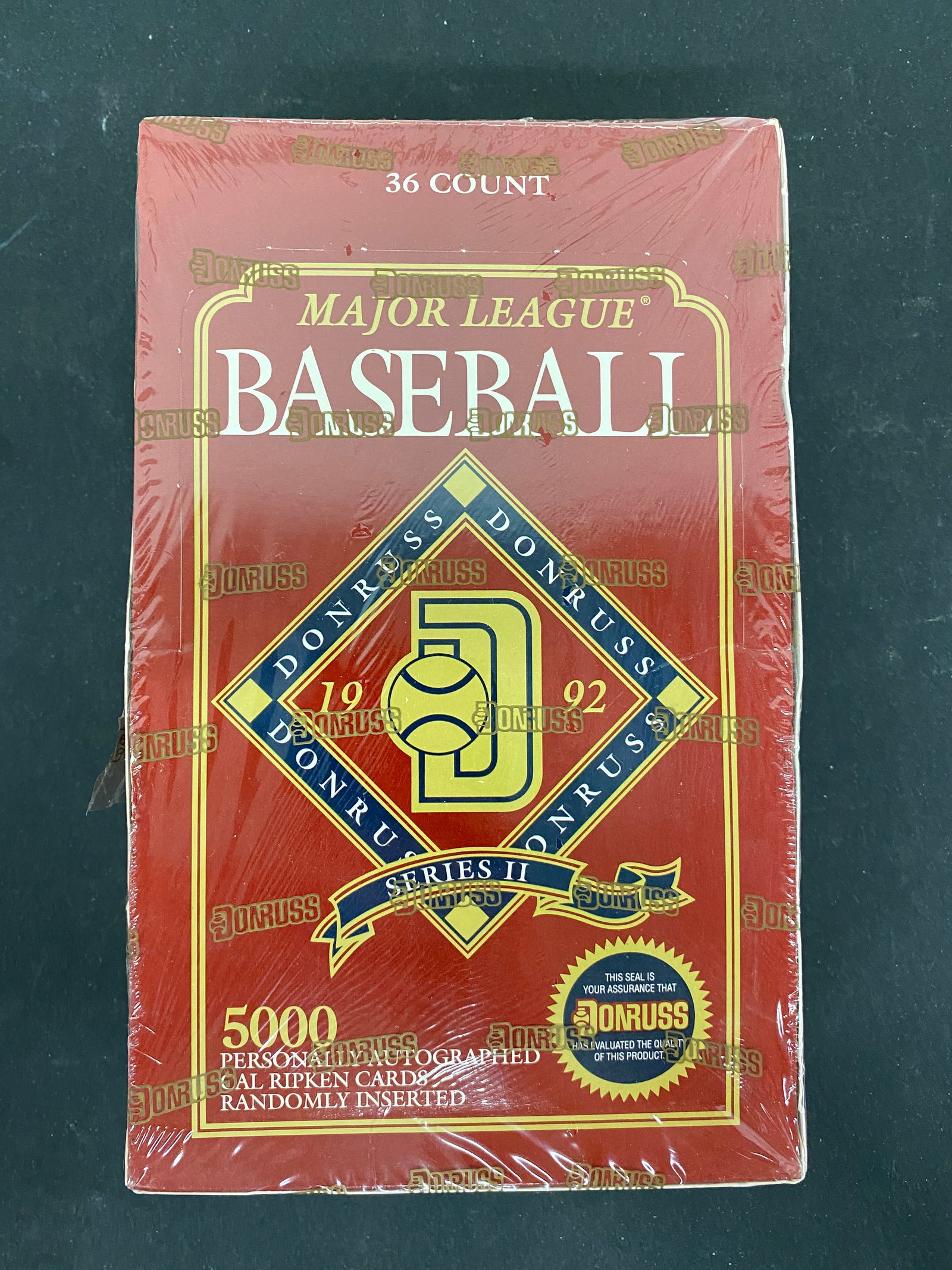 1992 Donruss Series II MLB Baseball Trading Cards 36-Pack Sealed Hobby Box: 1992 Donruss Series II MLB Baseball Trading Cards 36-Pack Sealed Hobby Box