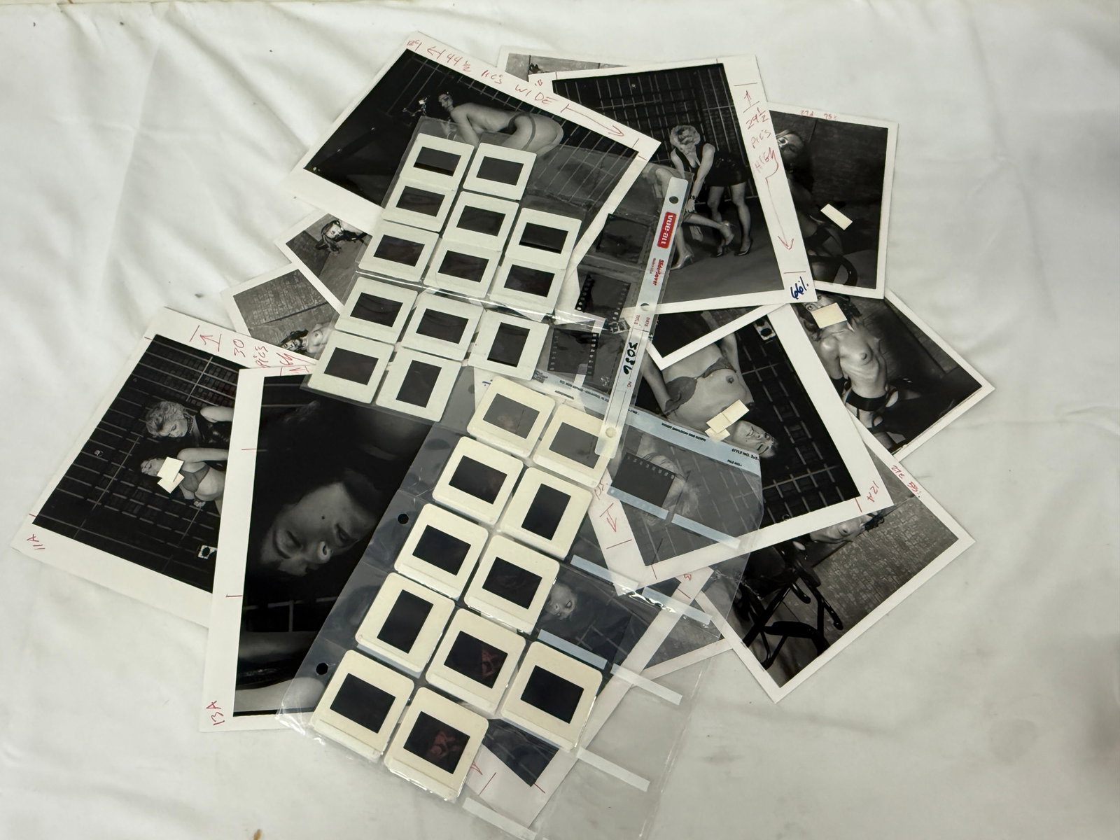 Vintage Black and White Erotic Adult Photographs Negatives and Contact Sheets (1 of 2)