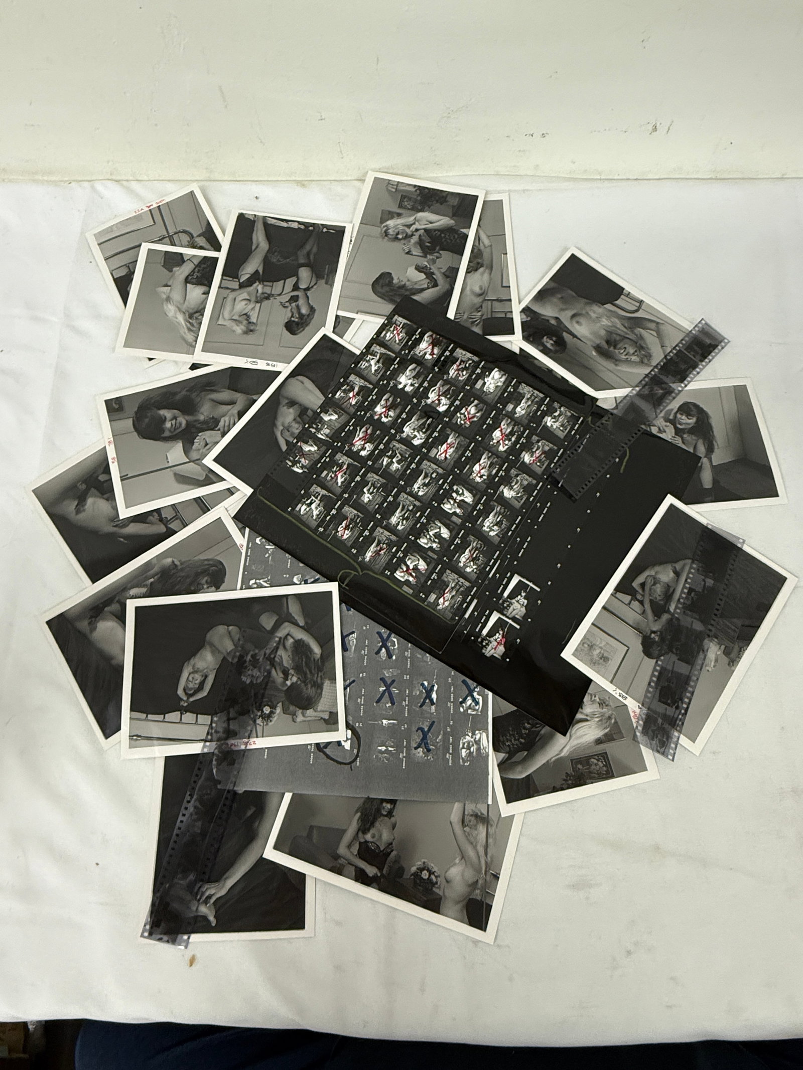 Vintage Black and White Erotic Adult Photographs Negatives and Contact Sheets (1 of 2)