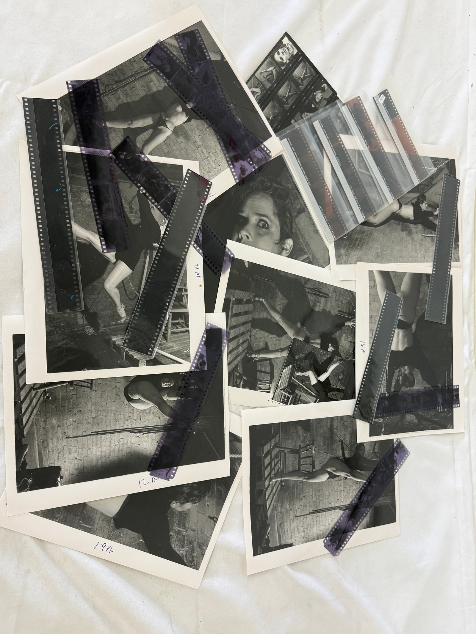 Vintage Black and White Erotic Adult Photographs Negatives and Contact Sheets (1 of 2)