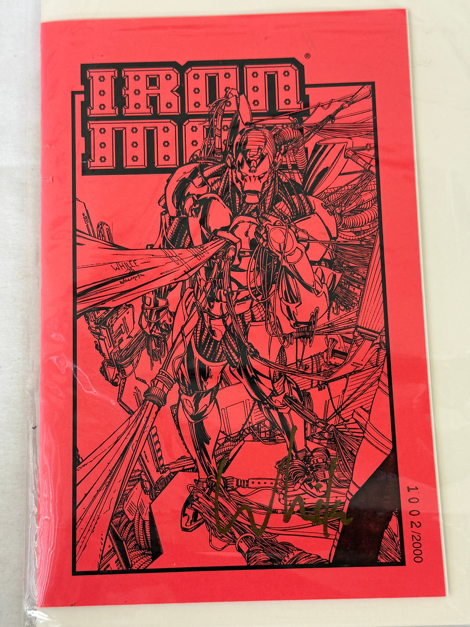 Iron Man #1 San Diego Ashcan Signed Whilce Portacio 1002/2000 COA Marvel (1 of 2)