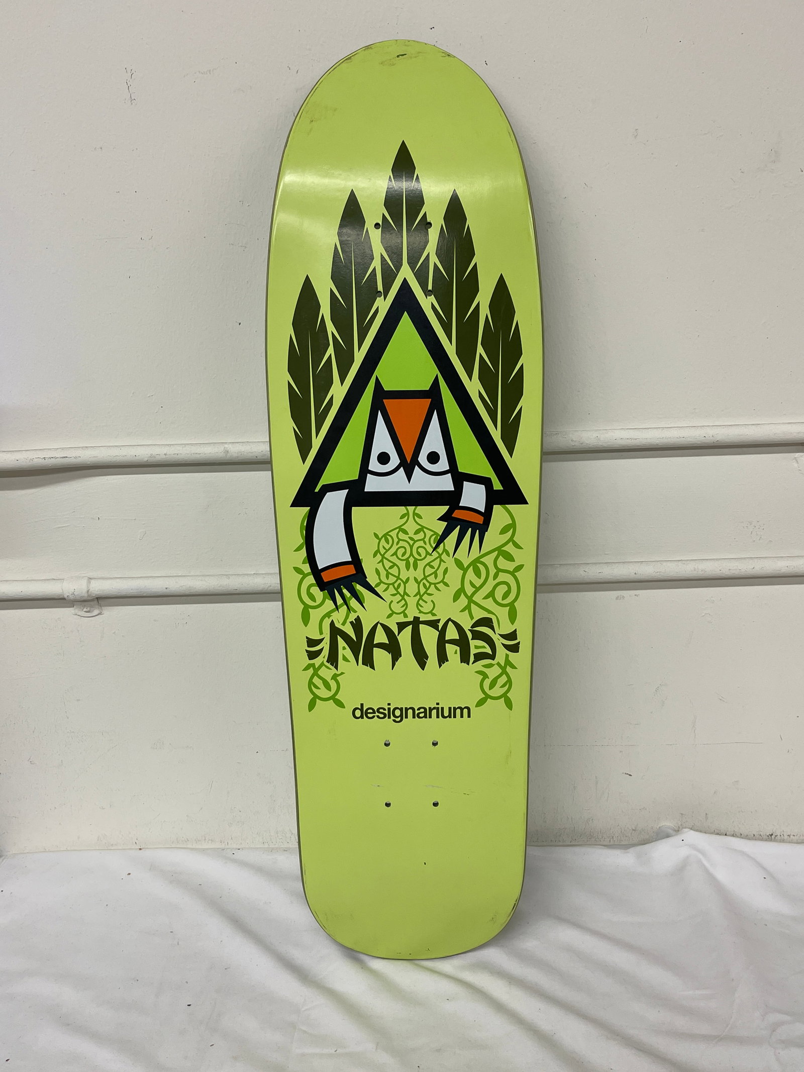 Natas Kaupas Designarium Limited Edition Skateboard Deck /300 Green Owl: Natas Kaupas Designarium Limited Edition Skateboard Deck /300 Green Owl