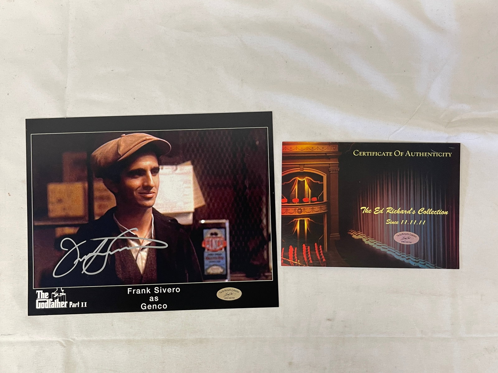 Frank Sivero as Genco Godfather Part II Signed 8x10 Photo with COA (1 of 4)