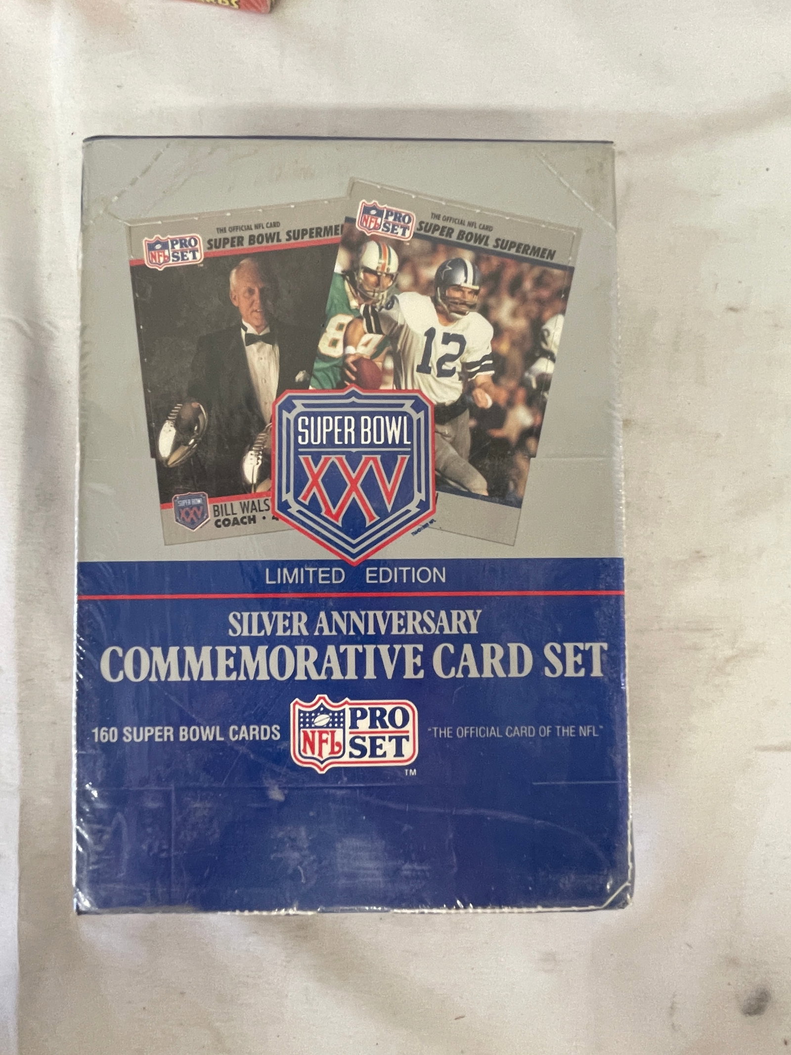 NFL Pro Set Super Bowl XXV Silver Anniversary Commemorative Card Set Sealed (1 of 3)