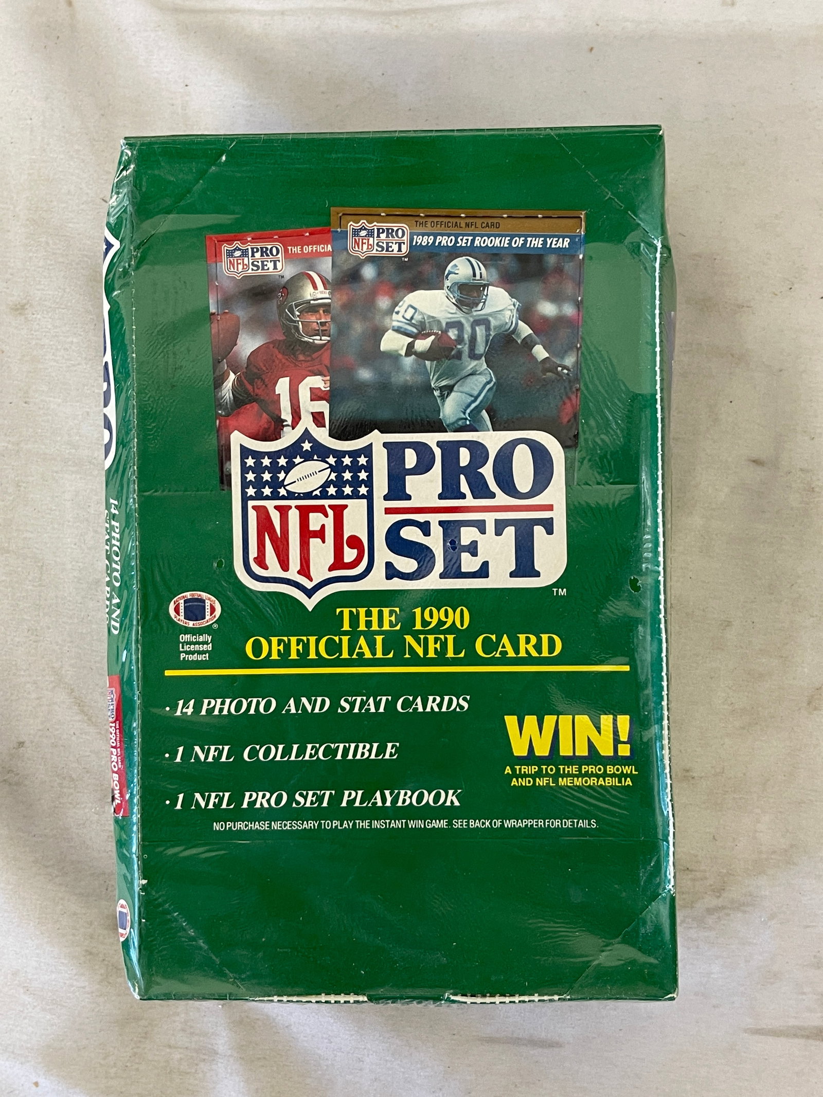 1990 NFL Pro Set Football Trading Cards Wax Box Factory Sealed 36 Packs: 1990 NFL Pro Set Football Trading Cards Wax Box Factory Sealed 36 Packs