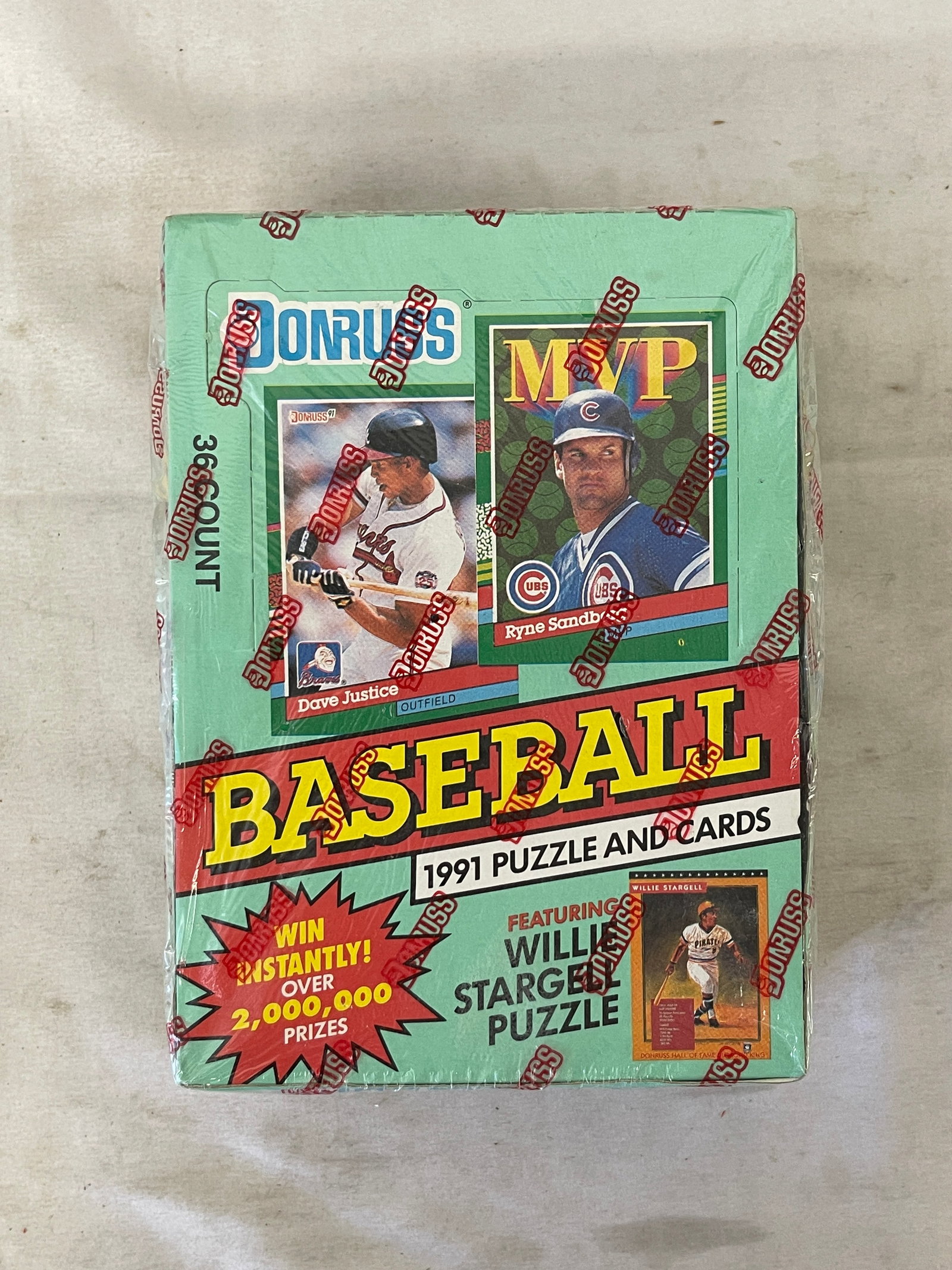 1991 Donruss Baseball Series 2 Wax Box 36 Packs Sealed Willie Stargell Puzzle: 1991 Donruss Baseball Series 2 Wax Box 36 Packs Sealed Willie Stargell Puzzle