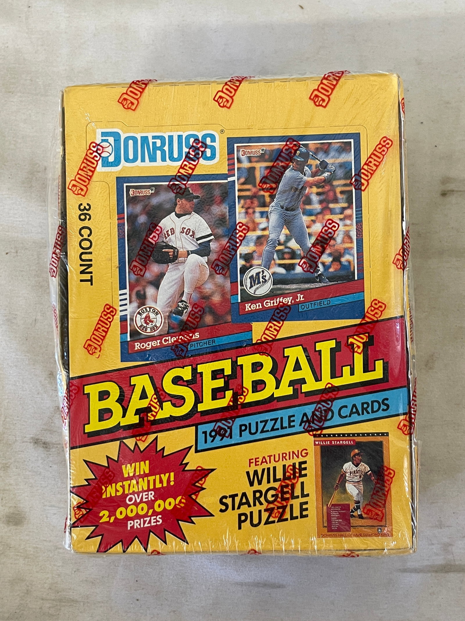 1991 Donruss Baseball Series 1 Puzzle & Cards Sealed Wax Box 36 Packs: 1991 Donruss Baseball Series 1 Puzzle & Cards Sealed Wax Box 36 Packs