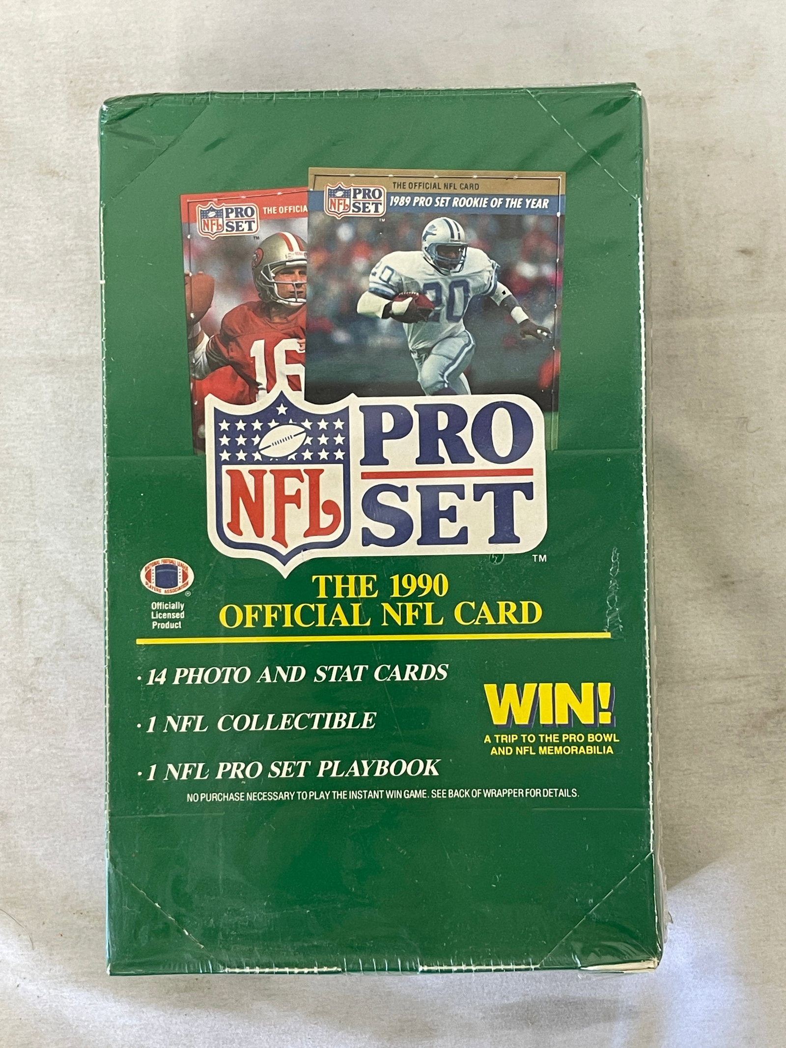 1990 NFL Pro Set Football Trading Cards Hobby Box Factory Sealed Series 1: 1990 NFL Pro Set Football Trading Cards Hobby Box Factory Sealed Series 1