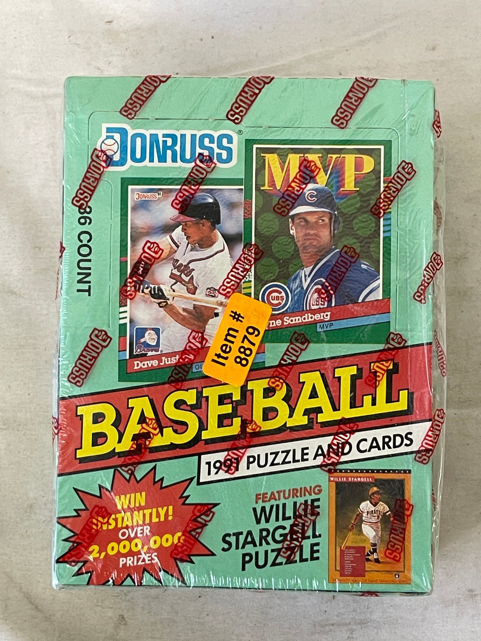 1991 Donruss Baseball Series 2 Factory Sealed Box 36 Count Willie Stargell: 1991 Donruss Baseball Series 2 Factory Sealed Box 36 Count Willie Stargell
