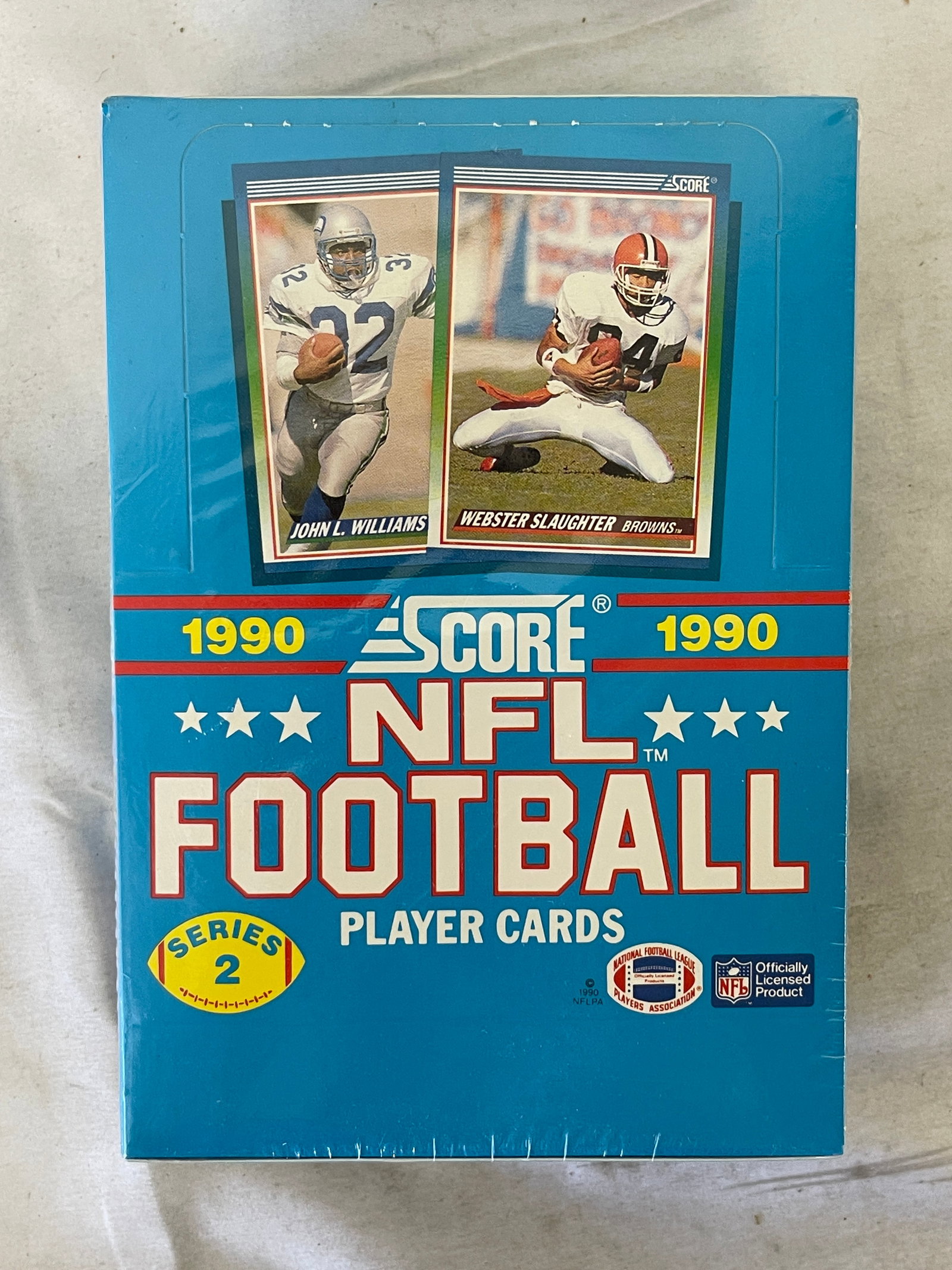 1990 Score NFL Football Series 2 Sealed Wax Box 16 Cards Per Pack: 1990 Score NFL Football Series 2 Sealed Wax Box 16 Cards Per Pack