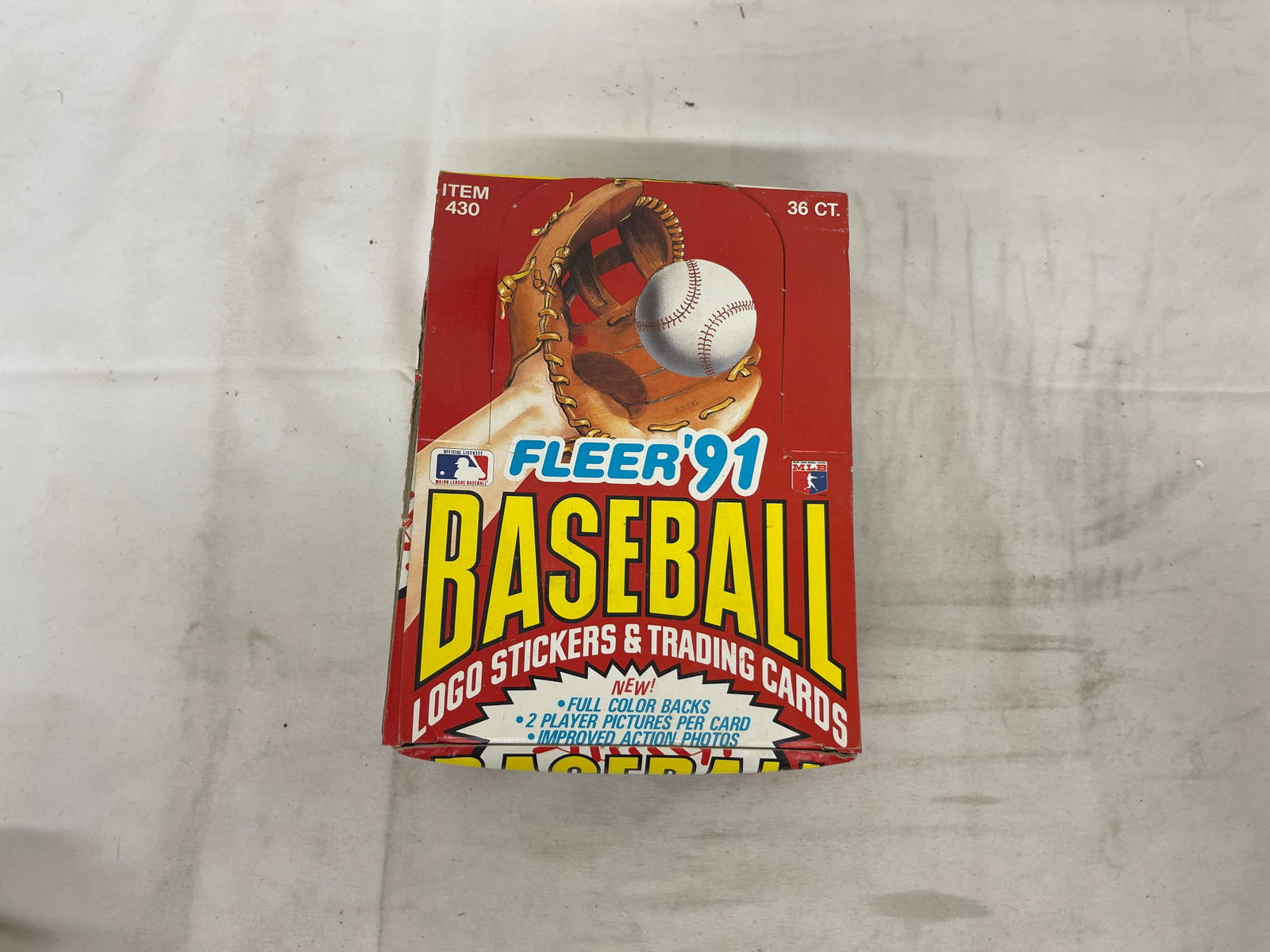 1991 Fleer Baseball Logo Stickers & Trading Cards 36-Pack Wax Box Sealed (1 of 6)
