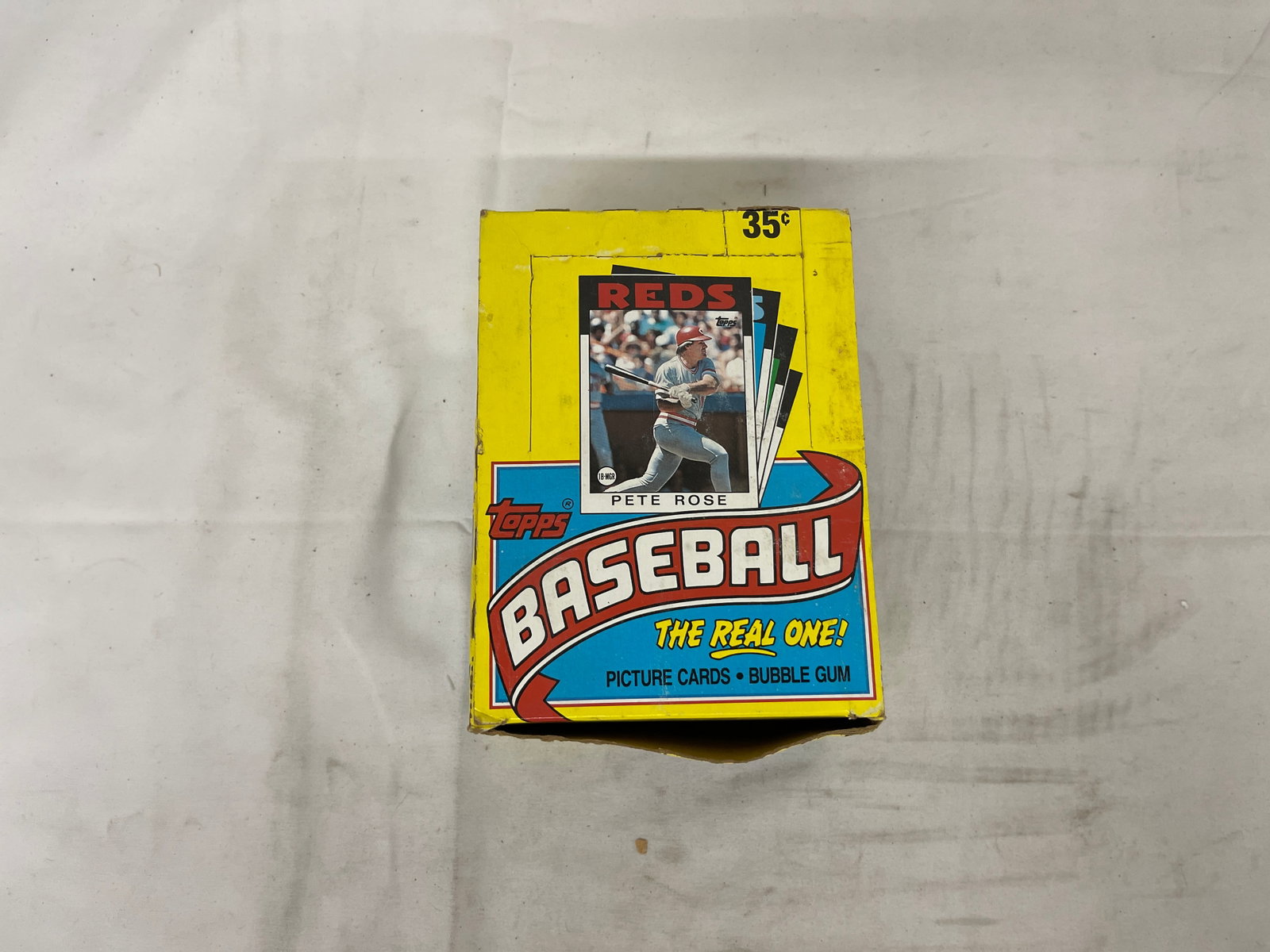 1986 Topps Baseball Wax Box 36 Packs Unopened Pete Rose Dwight Gooden (1 of 6)