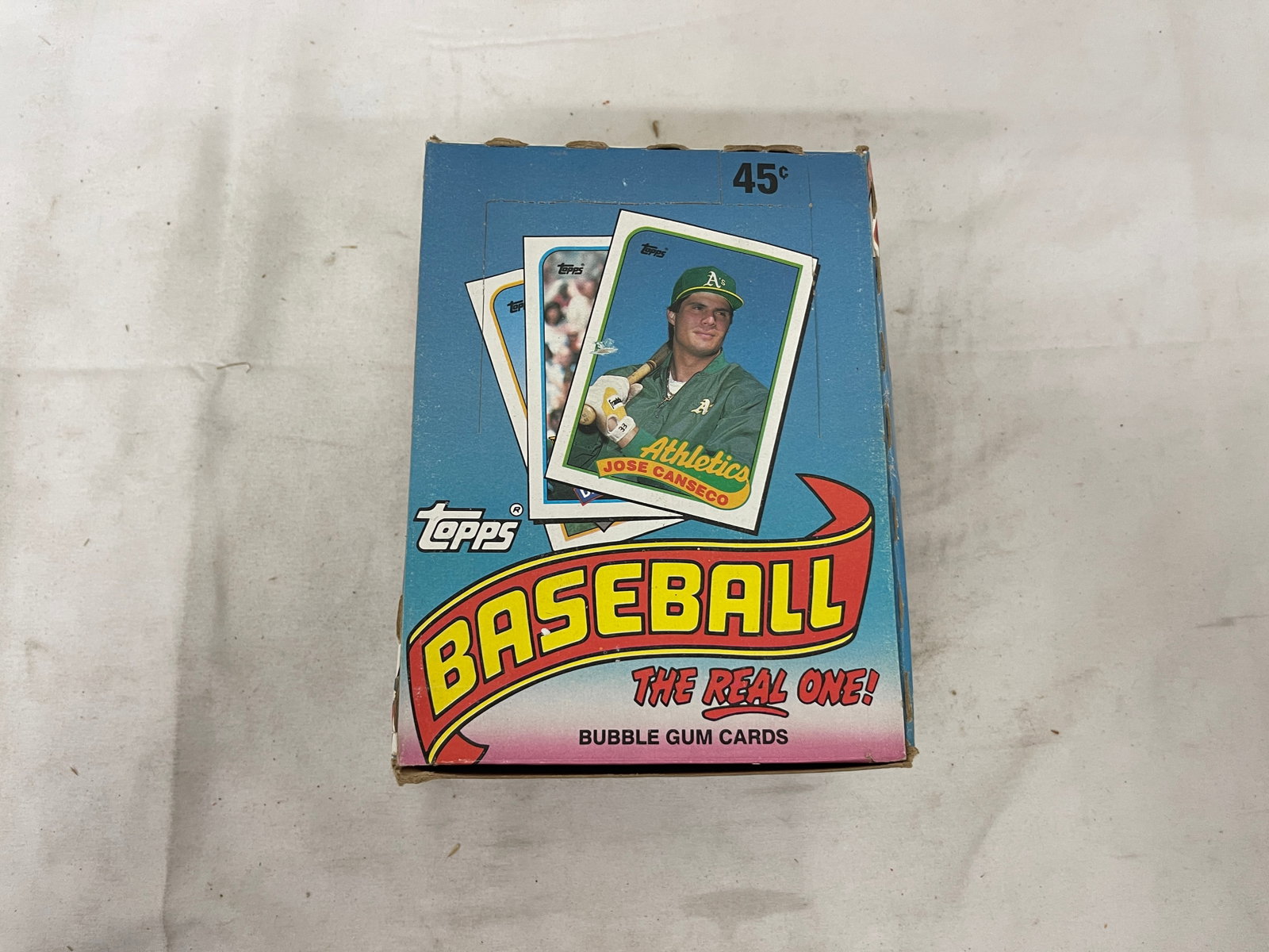 1989 Topps Baseball Bubble Gum Cards Wax Box Partial Jose Canseco (1 of 6)