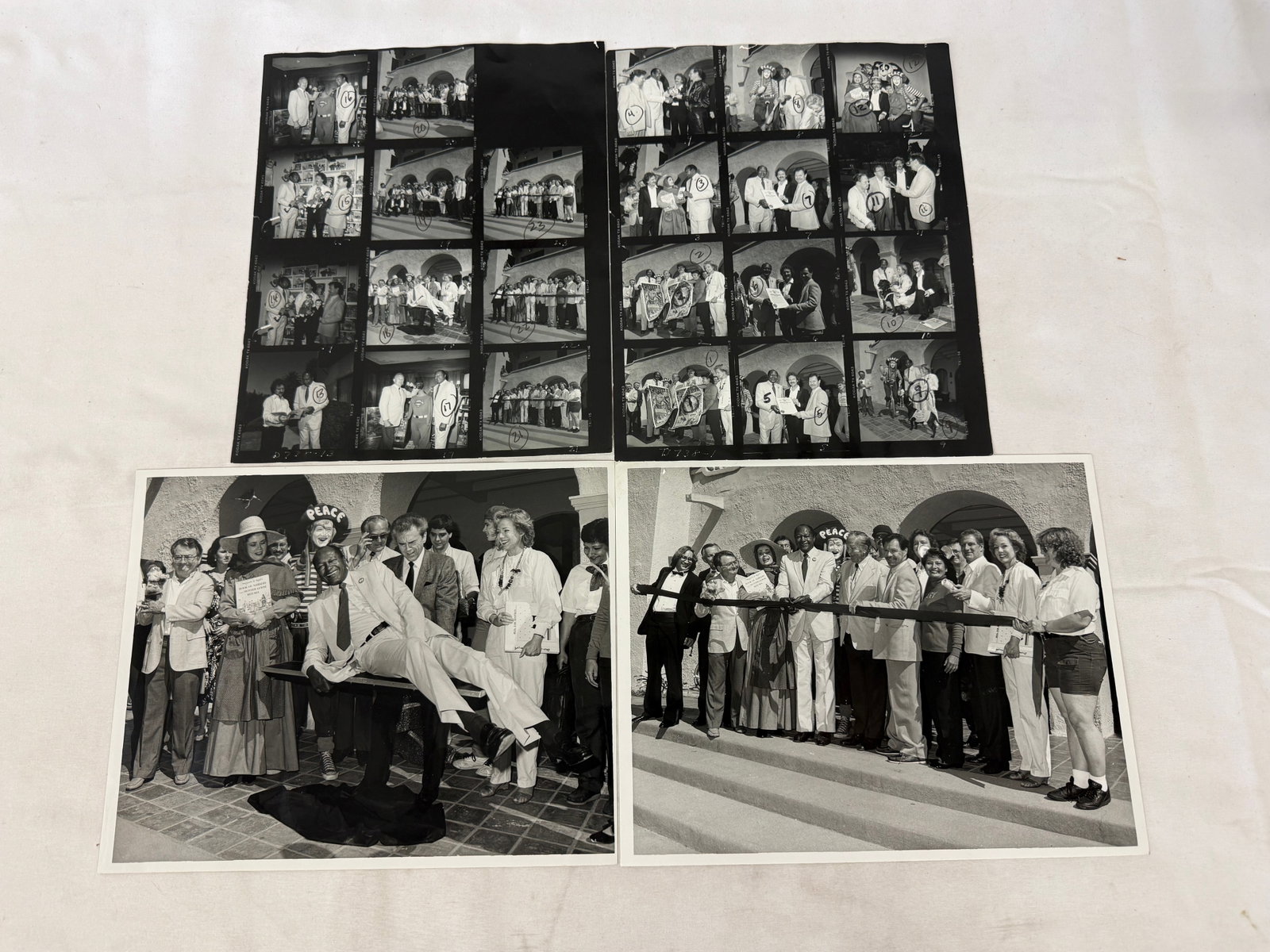 Delmar Watson Photography Hollywood Event B&W Press Photos Contact Sheets D738 (1 of 2)