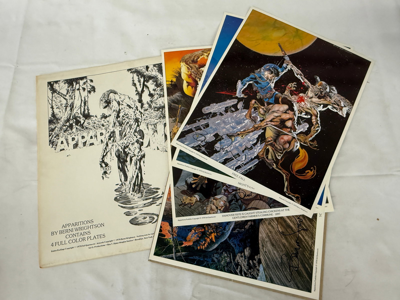 Berni Wrightson Apparitions Portfolio 1978 Signed 4 Color Plates Sal Quartuccio (1 of 3)