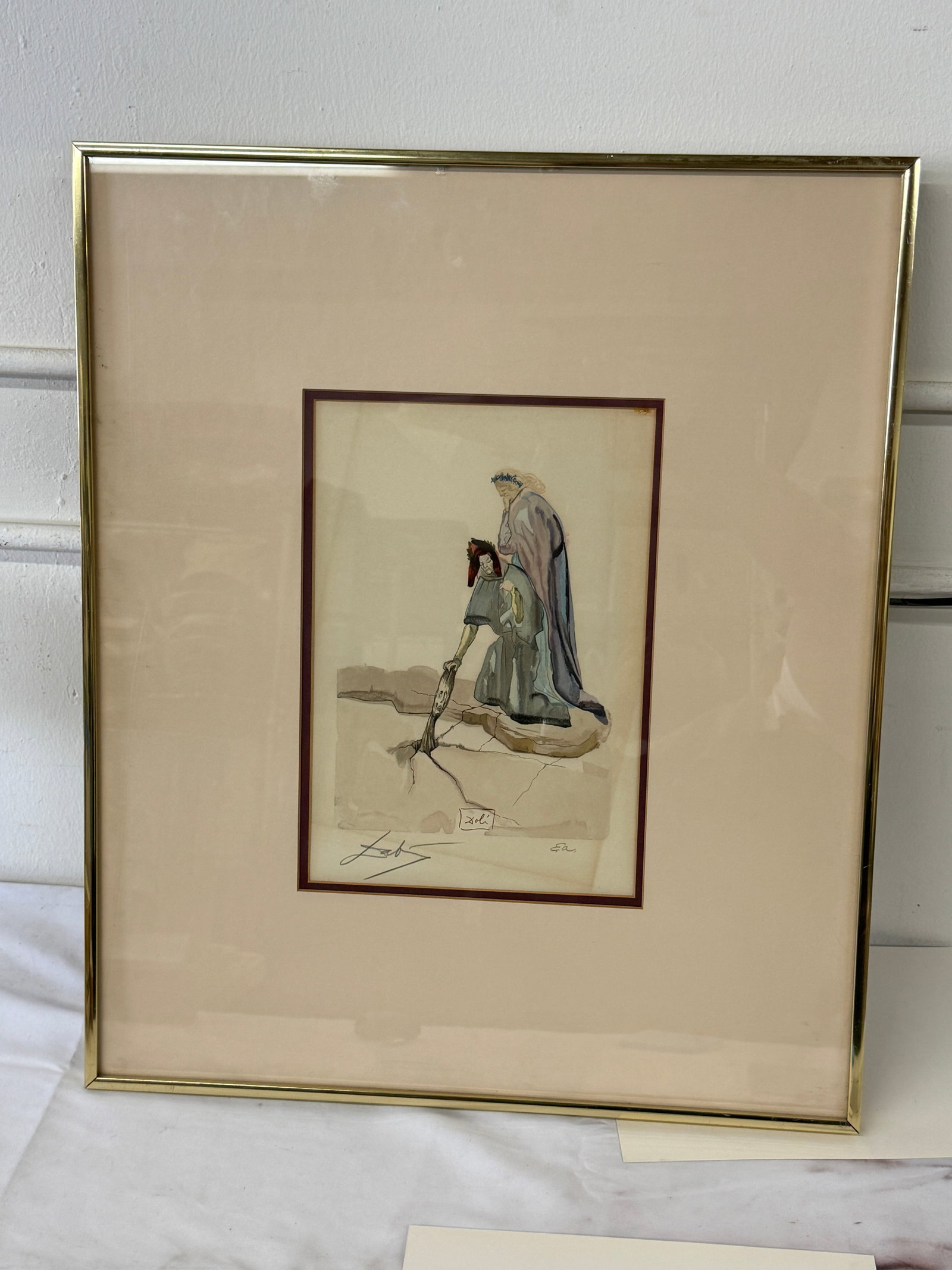 Salvador Dali Signed Dante Divine Comedy Etching EA Artist Proof Print (1 of 3)