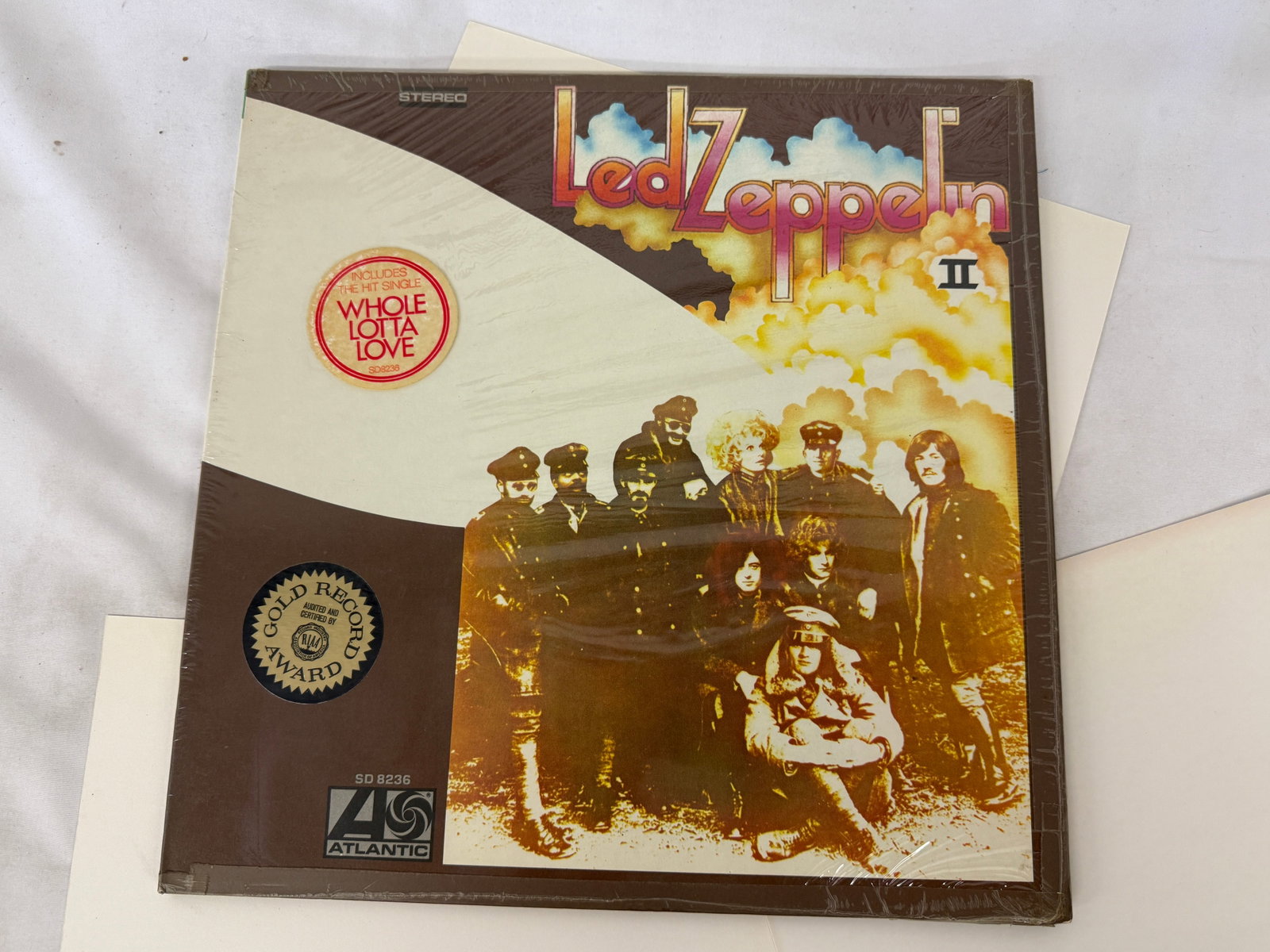 Led Zeppelin II Original Vinyl LP Atlantic SD 8236 Gold Record Award Sticker (1 of 4)