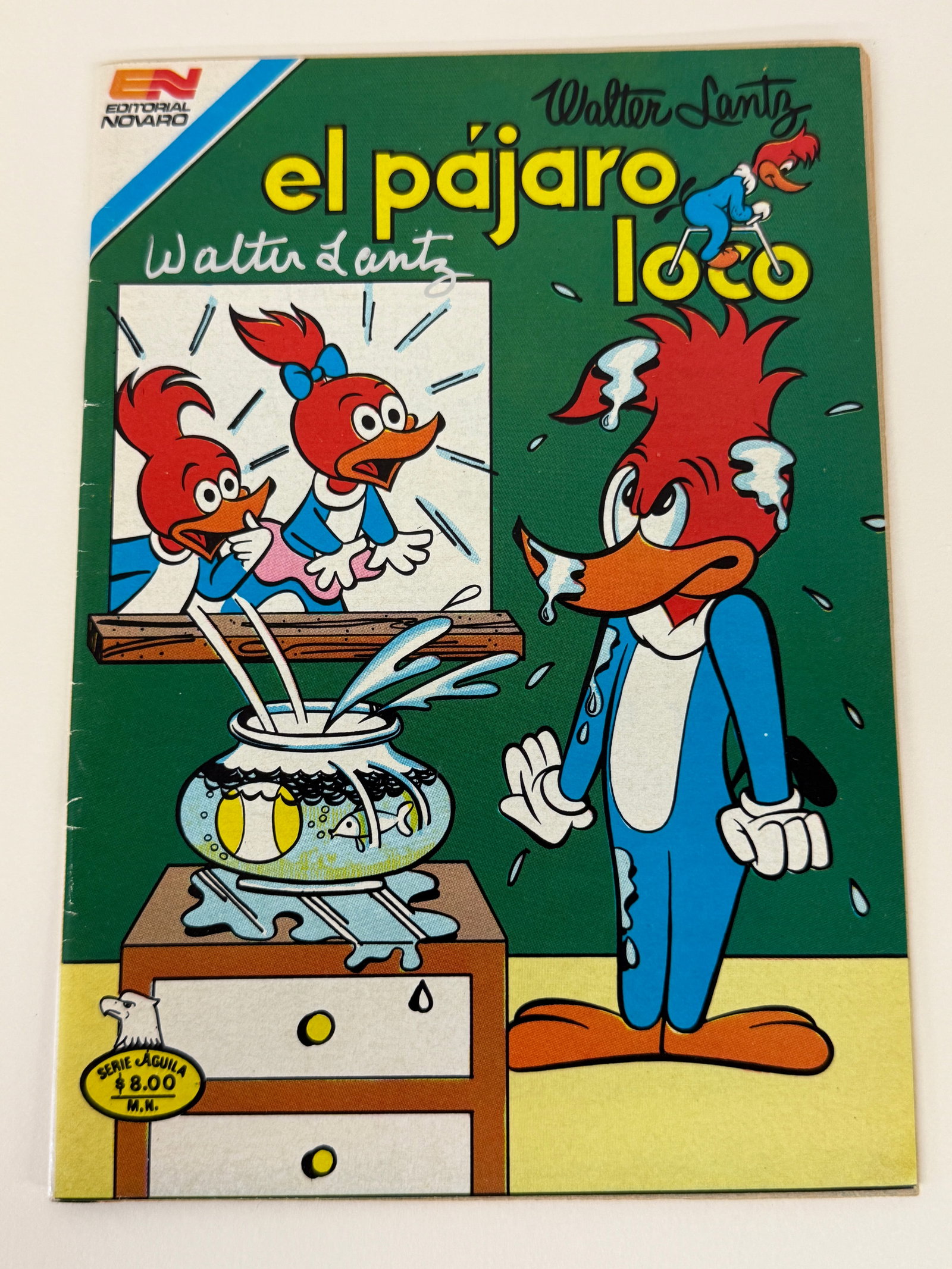 Woody Woodpecker El Pajaro Loco Walter Lantz Signed Mexican Comic 1982 Novaro (1 of 4)