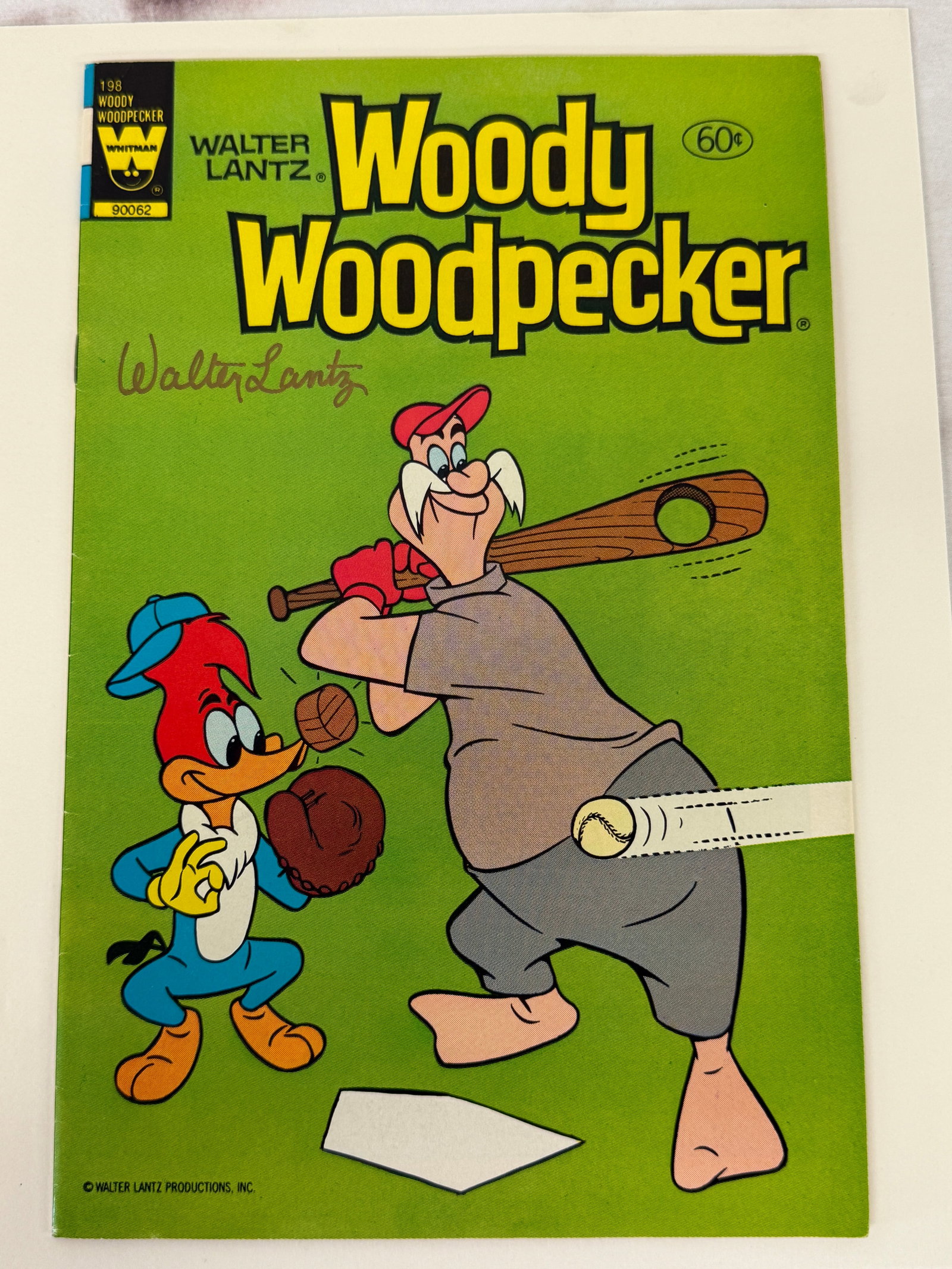 Woody Woodpecker Whitman Comic #198 Signed Walter Lantz Autograph 1982 (1 of 4)