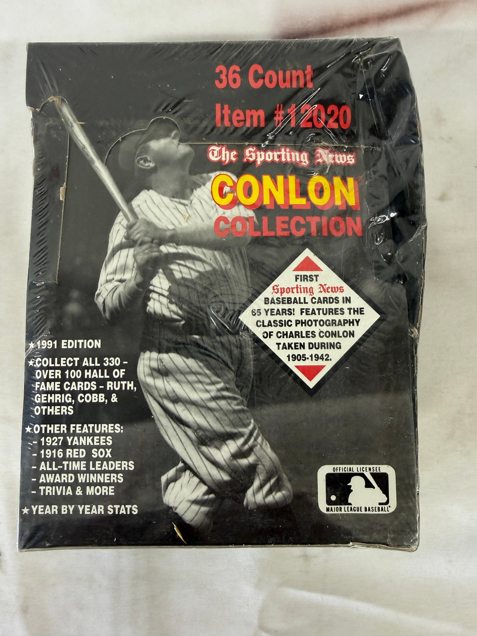 1991 Sporting News Conlon Collection Baseball Cards 36-Pack Box Megacards (1 of 5)