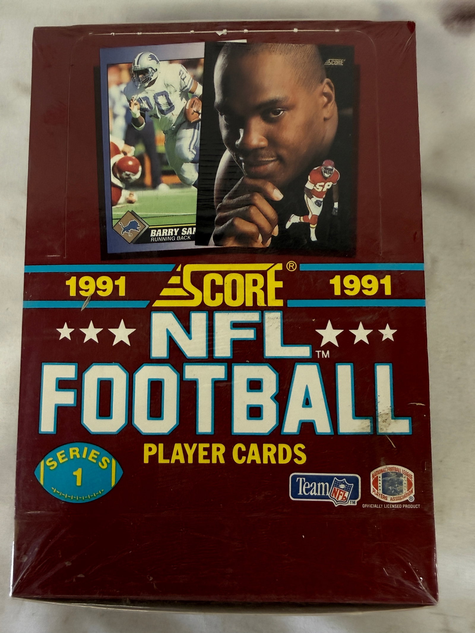 1991 Score NFL Football Series 1 Sealed Wax Box 36 Packs Barry Sanders: 1991 Score NFL Football Series 1 Sealed Wax Box 36 Packs Barry Sanders