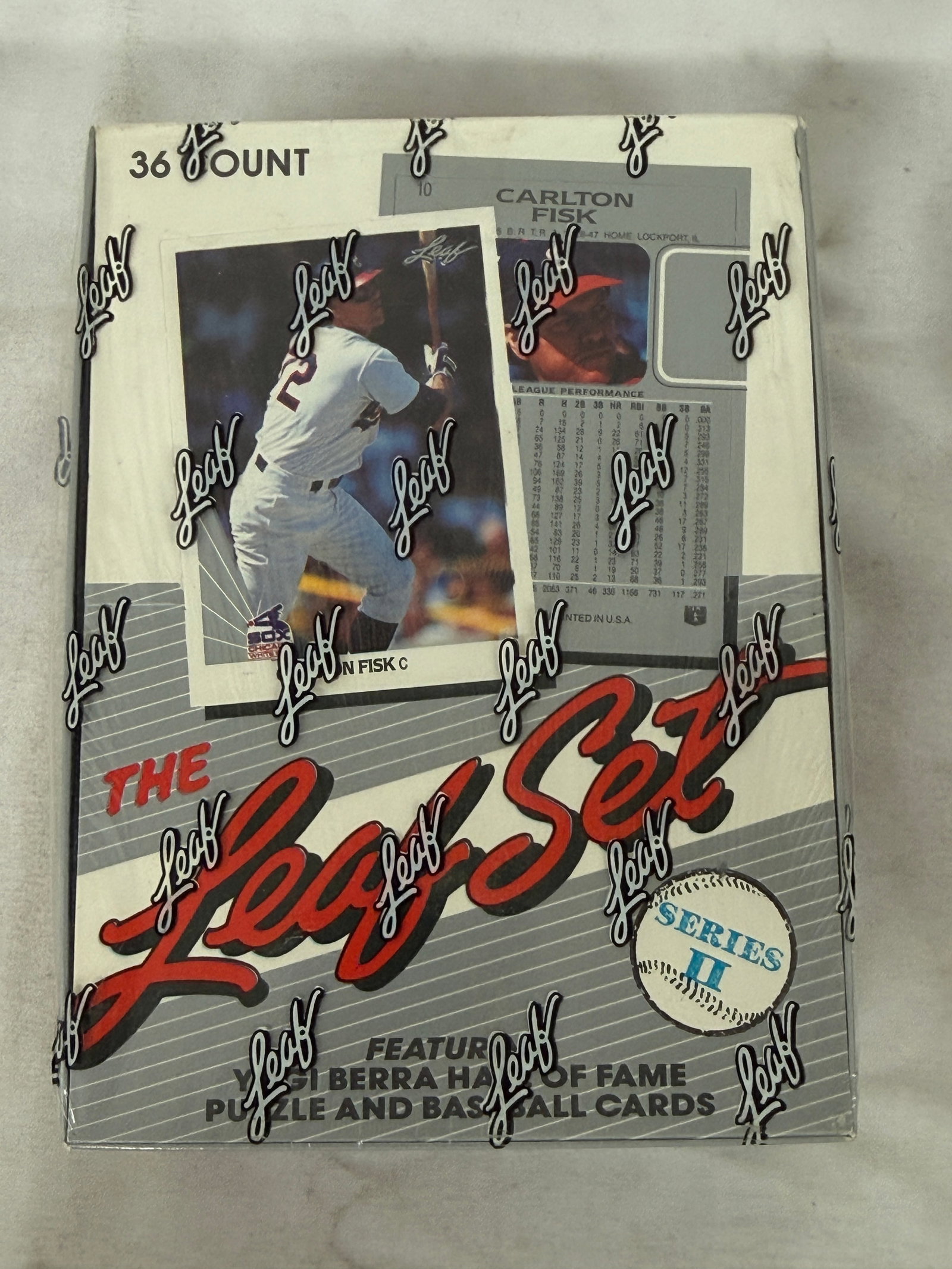 1988 Leaf Set Series II Baseball Cards 36-Pack Wax Box Sealed Carlton Fisk (1 of 5)