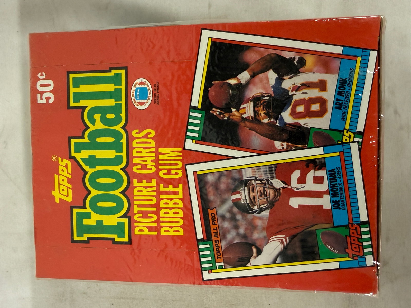 1990 Topps Football Wax Box 36ct Sealed w/ Box Bottom Cards Montana Kelly (1 of 4)