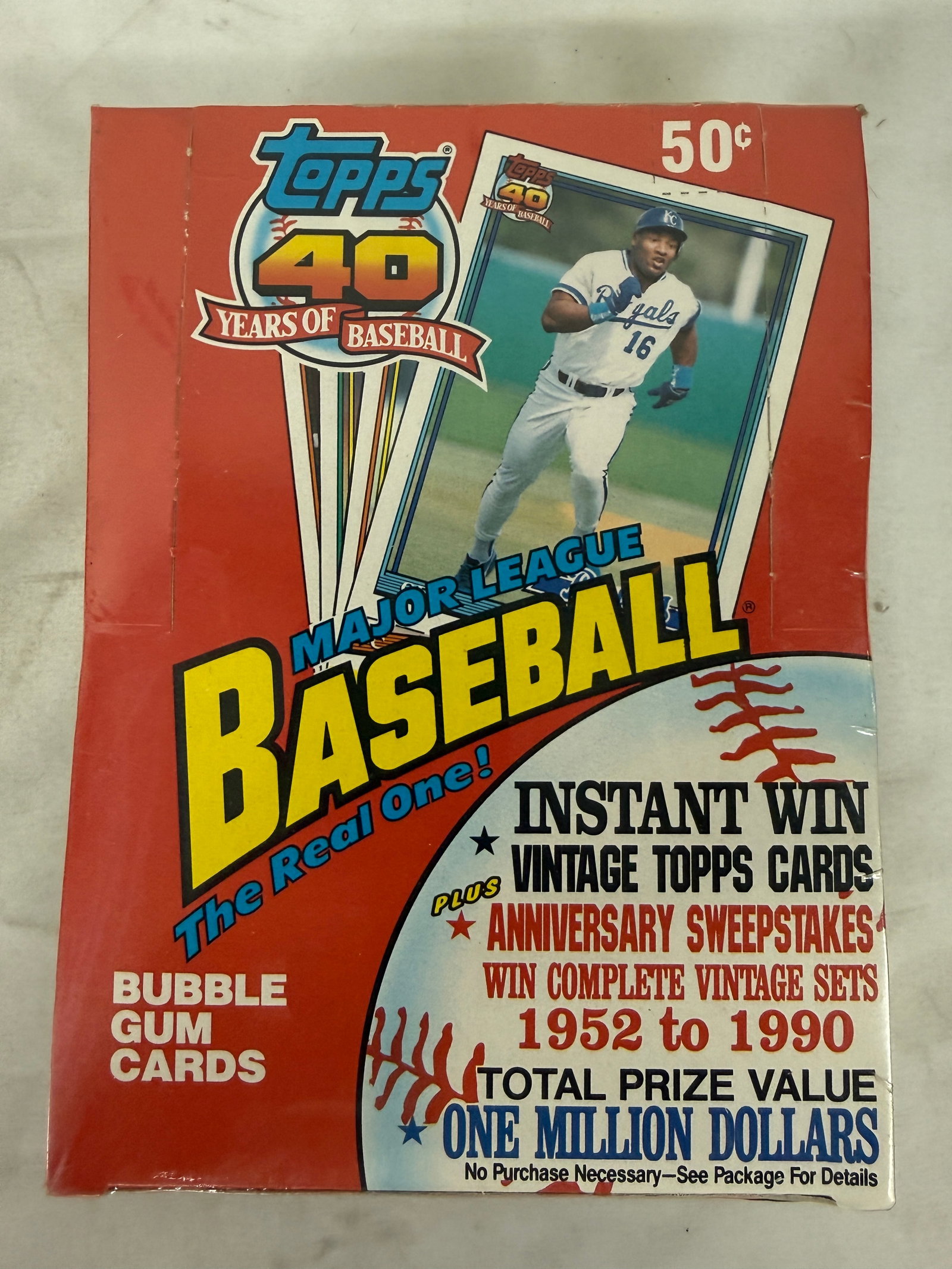 1991 Topps 40 Years of Baseball Sealed Wax Box 36 Packs MLB Cards (1 of 4)