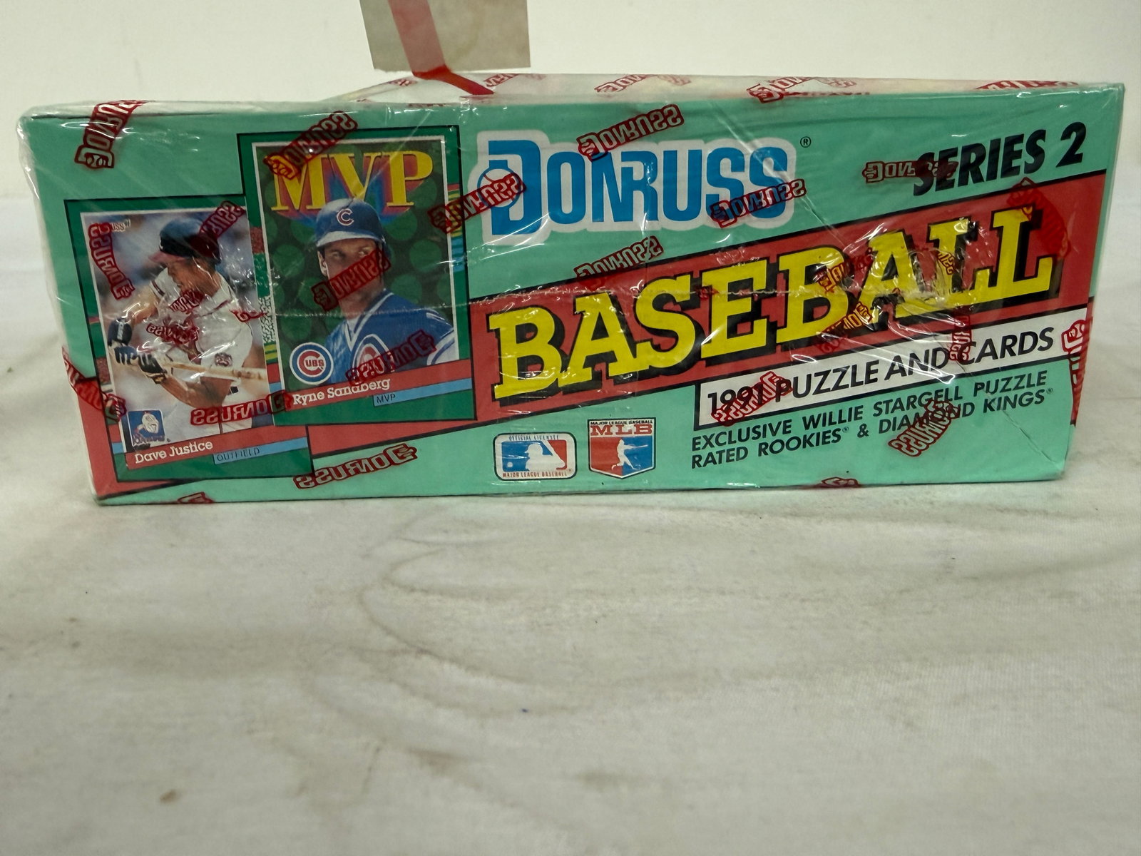 1991 Donruss Series 2 Baseball Puzzle & Cards Factory Sealed Box w/ Receipt: 1991 Donruss Series 2 Baseball Puzzle & Cards Factory Sealed Box w/ Receipt