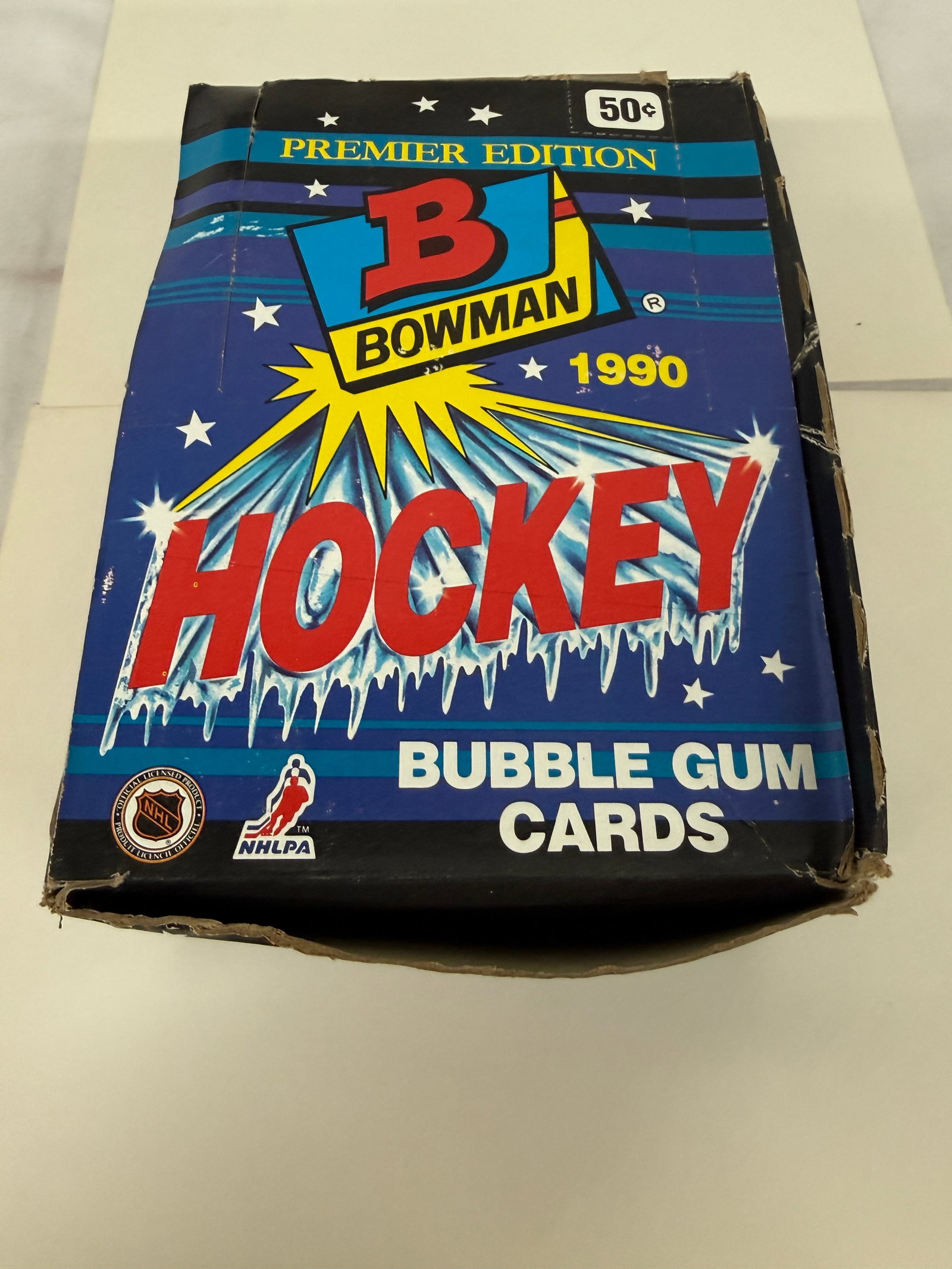 1990 Bowman Hockey Premier Edition Wax Box 36 Unopened Packs Topps NHL (1 of 3)
