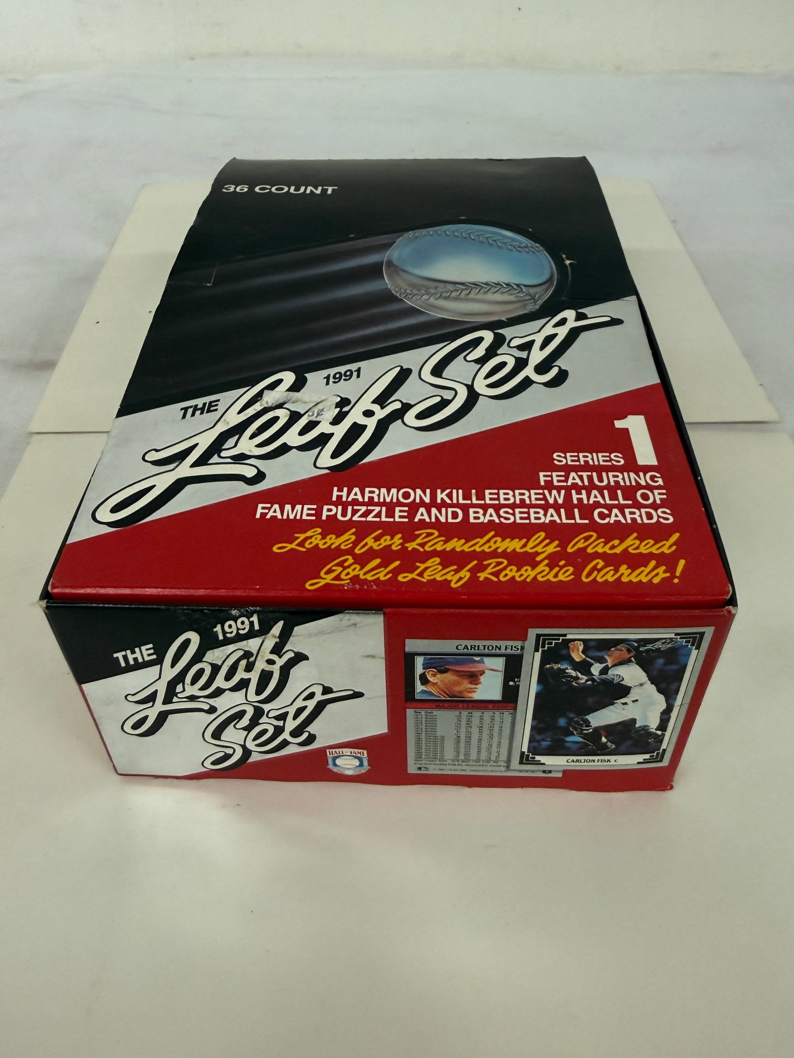 1991 Leaf Set Series 1 Baseball Cards 36-Count Hobby Box Sealed Packs (1 of 3)