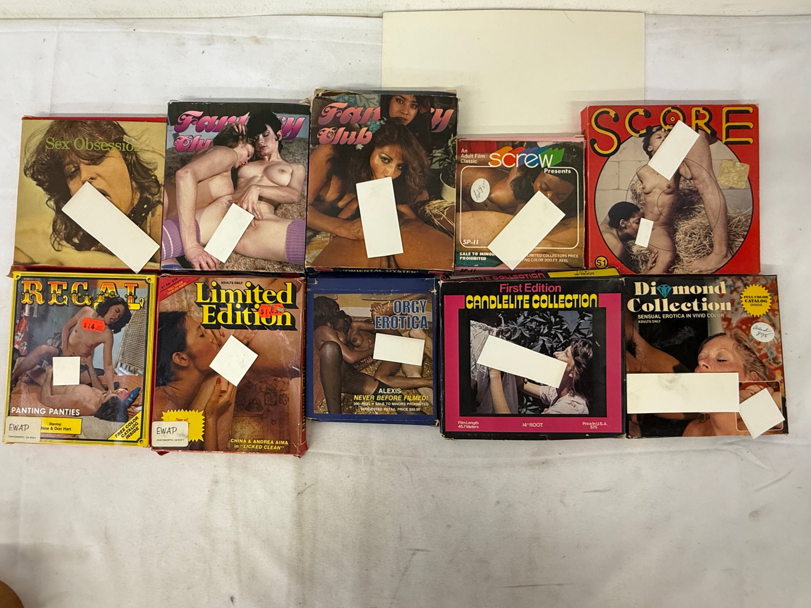 Vintage Adult Film Video Film Reel Collection Lot: Vintage Adult Film Video Film Reel Collection Lot