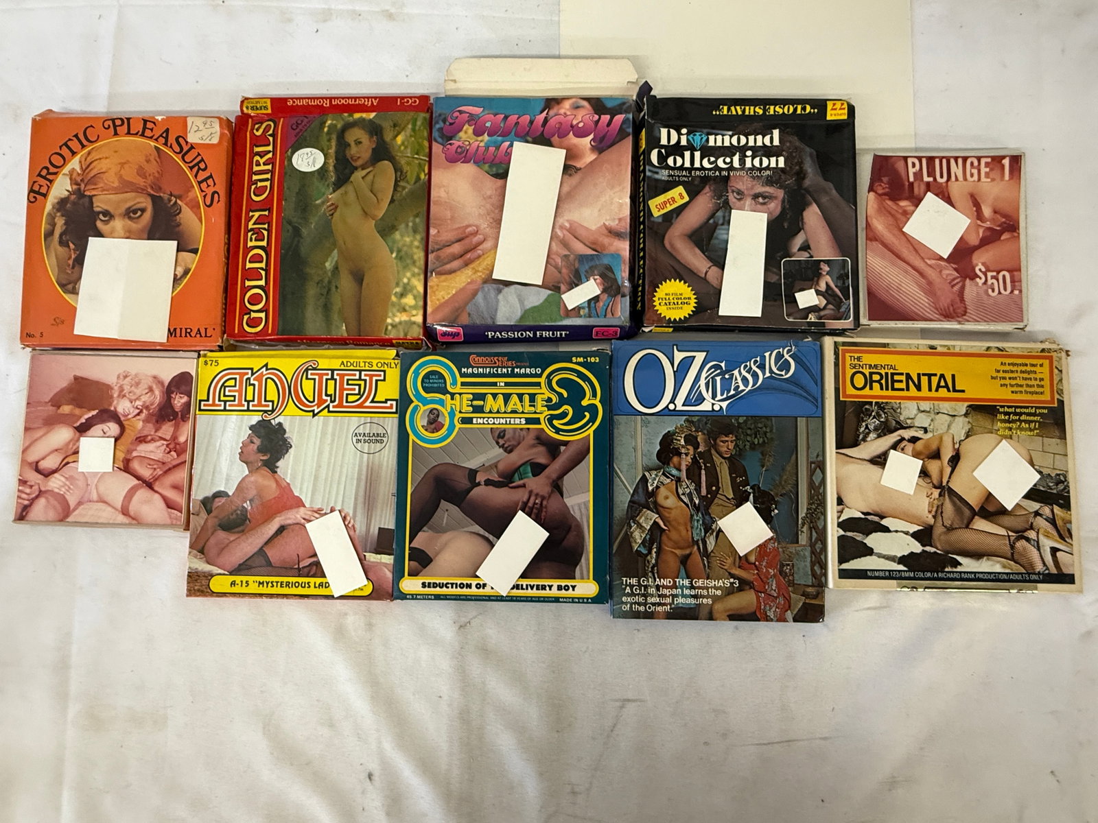 Vintage Adult Film Video Film Reel Collection Lot: Vintage Adult Film Video Film Reel Collection Lot