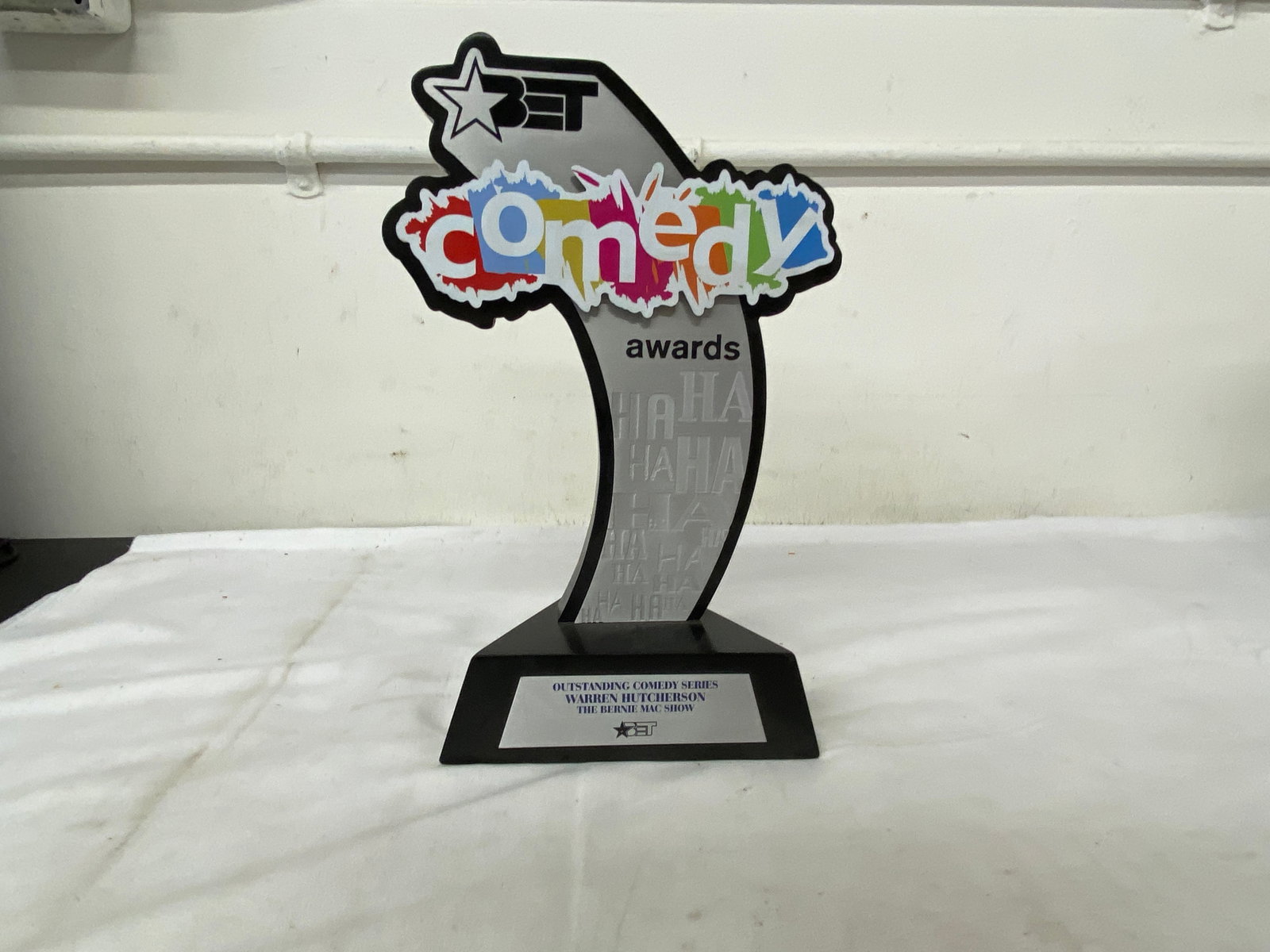 BET Comedy Awards Trophy Warren Hutcherson The Bernie Mac Show Outstanding Series (1 of 3)