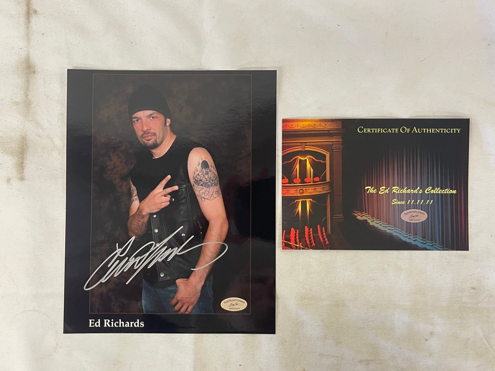 Ed Richards Signed 8x10 Photo with Certificate of Authenticity ERC101017: Ed Richards Signed 8x10 Photo with Certificate of Authenticity ERC101017