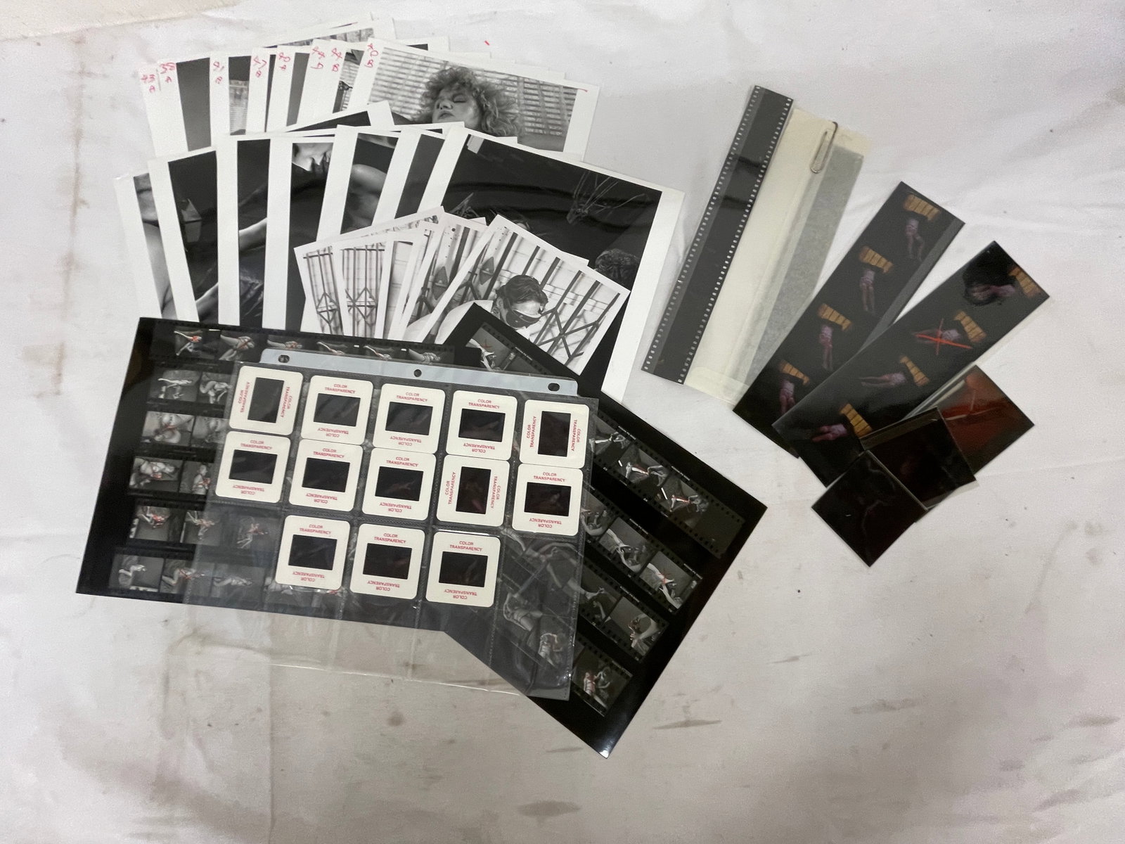 Vintage Black and White Erotic Photographs Negatives Contact Sheets and Slides (1 of 2)
