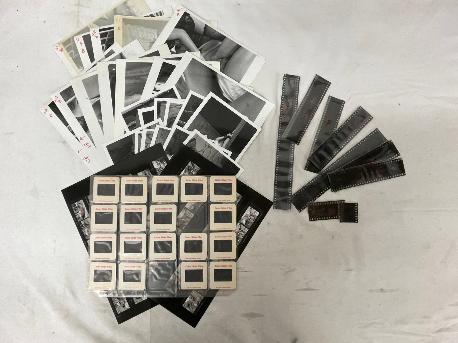 Vintage Black and White Erotic Photographs Negatives Contact Sheets and Slides: Vintage Black and White Erotic Photographs Negatives Contact Sheets and Slides