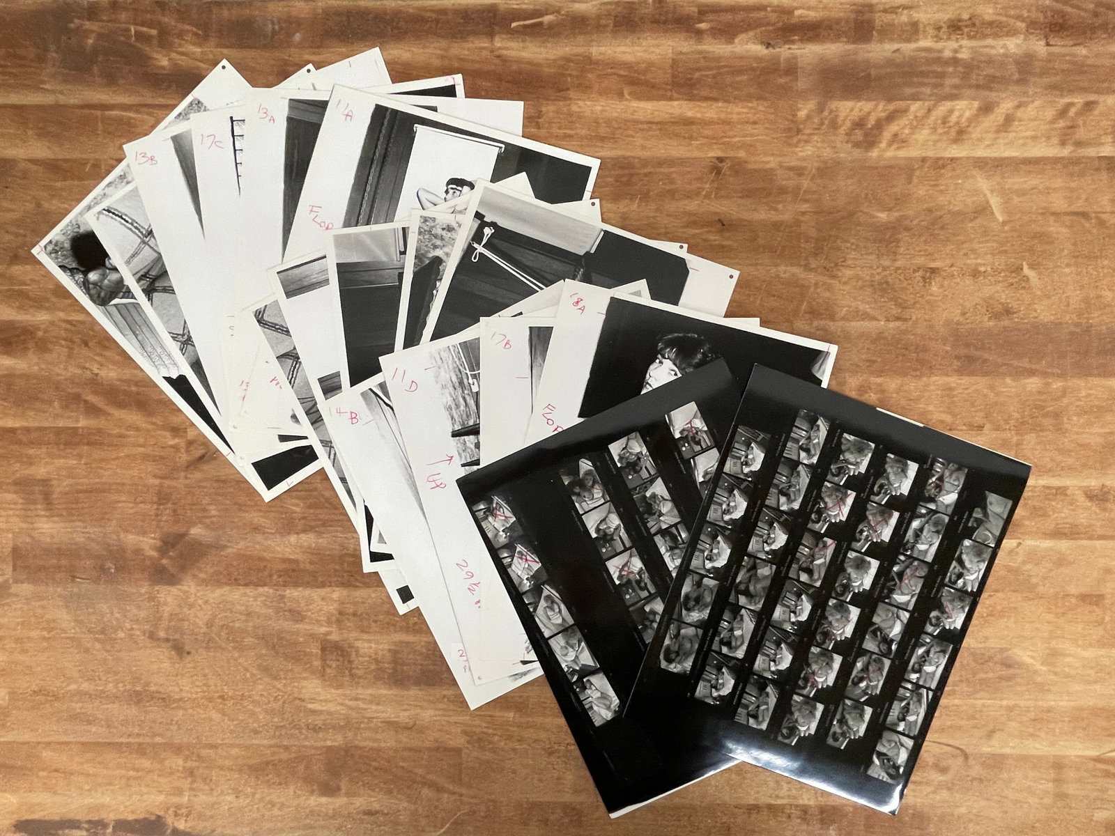 Vintage Black and White Erotic Photographs Negatives Contact Sheets and Slides (1 of 2)