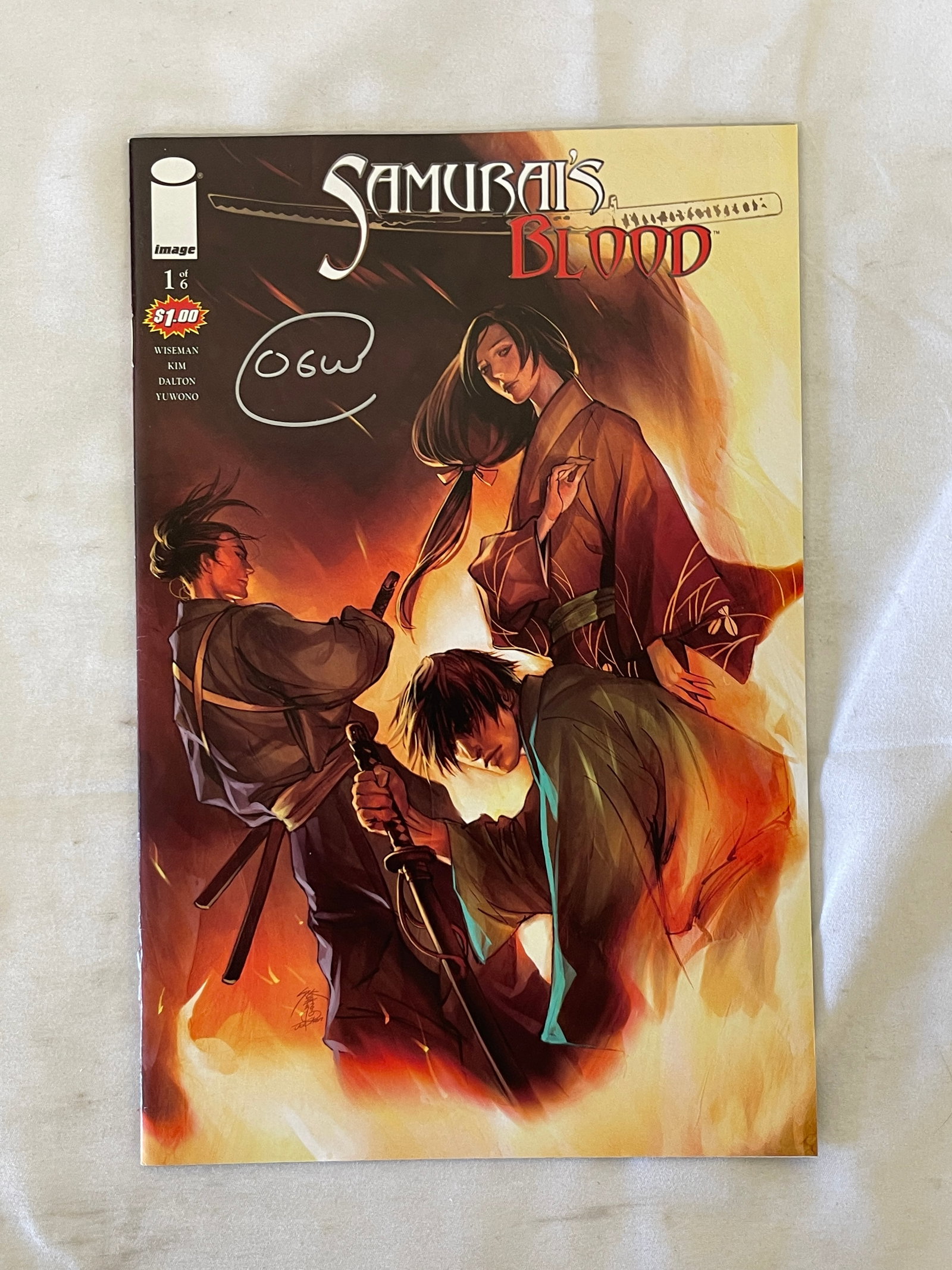 Samurai's Blood #1 of 6 Image Comics Signed Comic Book (1 of 3)