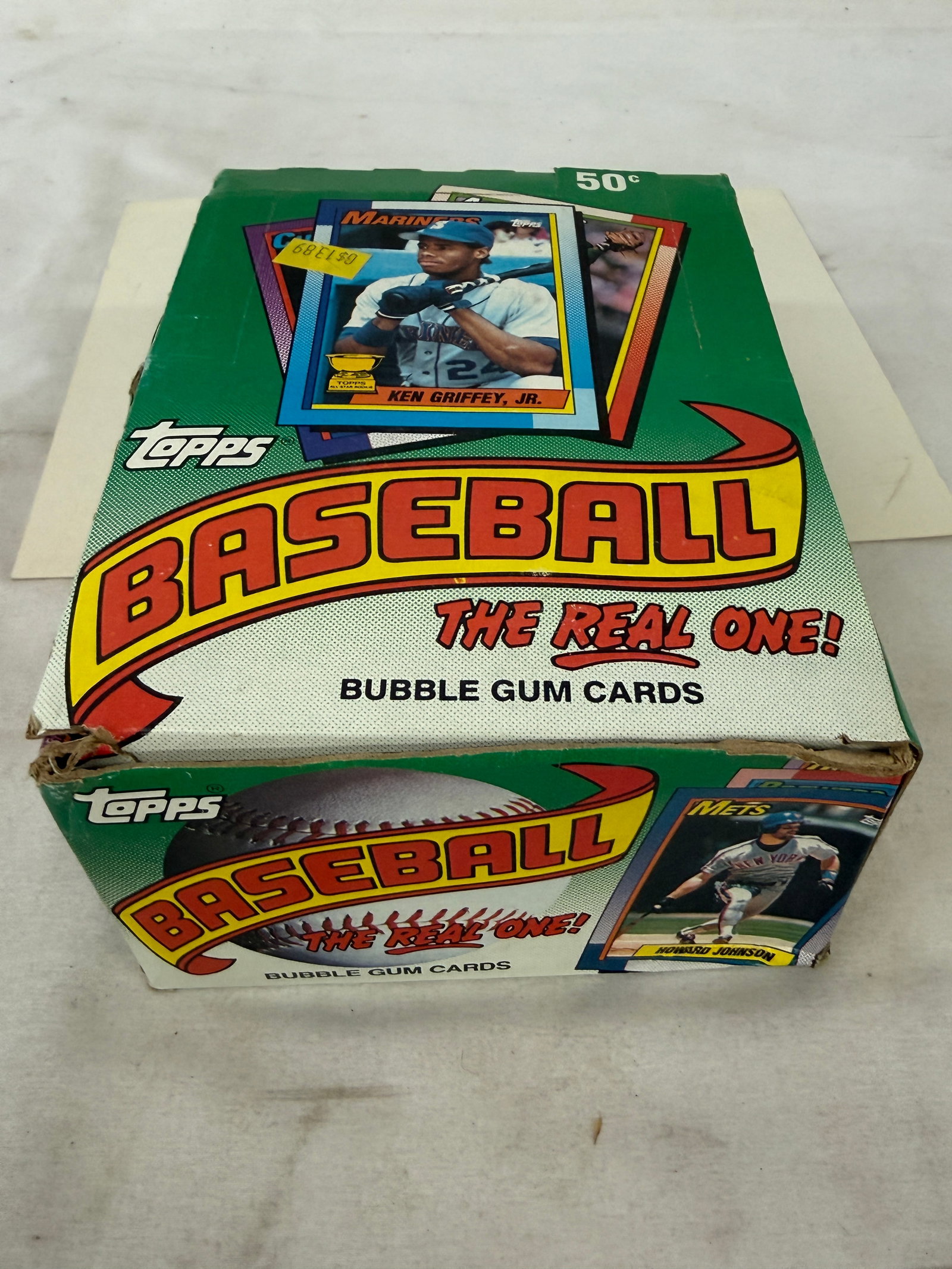 1990 Topps Baseball Bubble Gum Cards Wax Box Set #3 Box Bottom Cards (1 of 3)