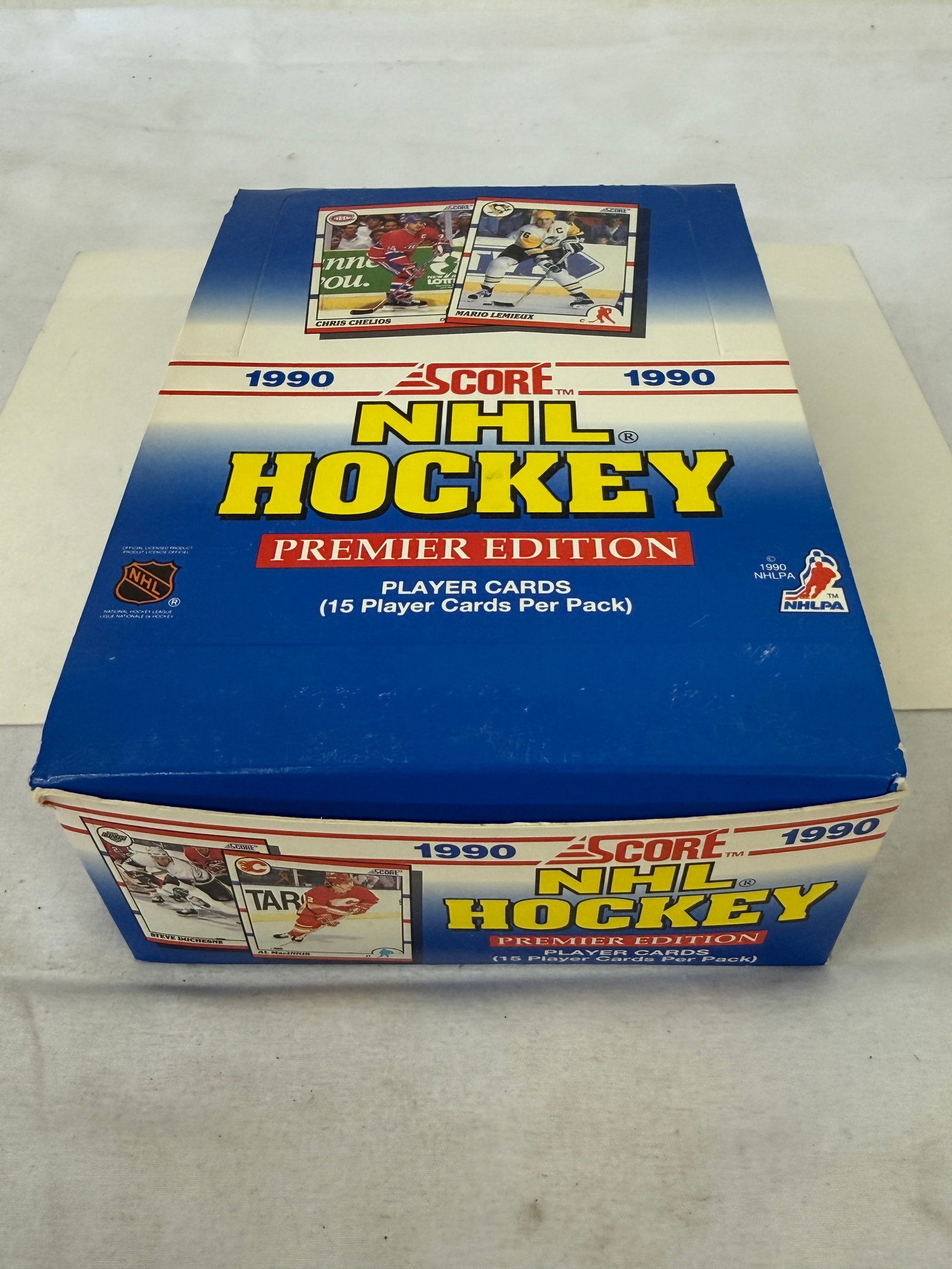 1990 Score NHL Hockey Premier Edition Sealed Wax Box 36 Packs Lemieux Chelios (1 of 3)