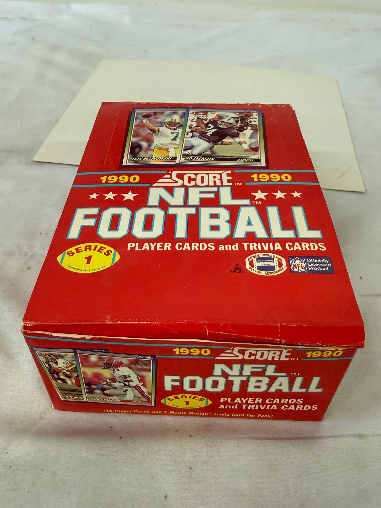 1990 Score NFL Football Series 1 Wax Box 36 Packs Bo Jackson Deion Sanders (1 of 3)