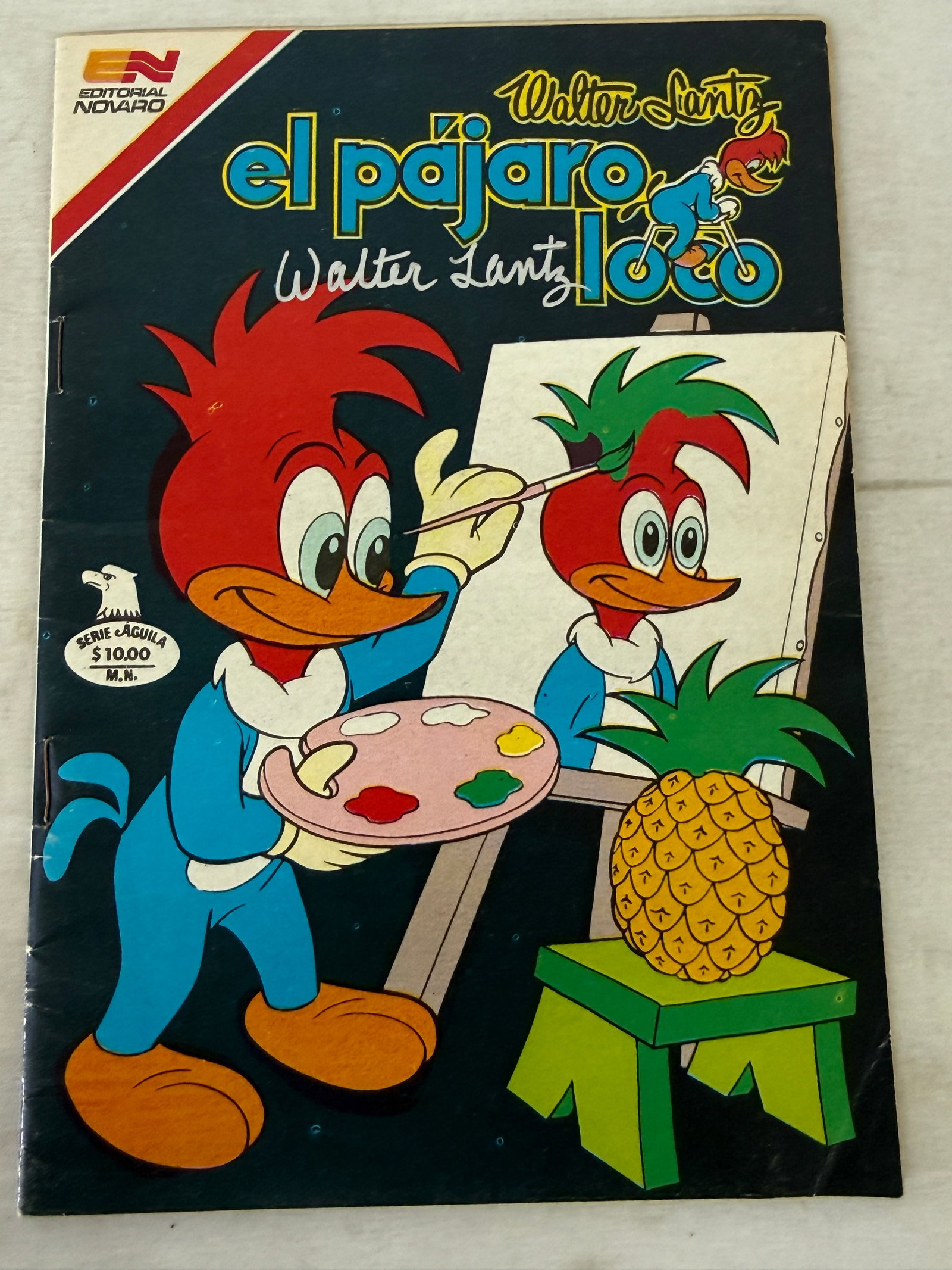 Woody Woodpecker El Pajaro Loco Walter Lantz Signed Mexican Comic 1982 Novaro (1 of 4)