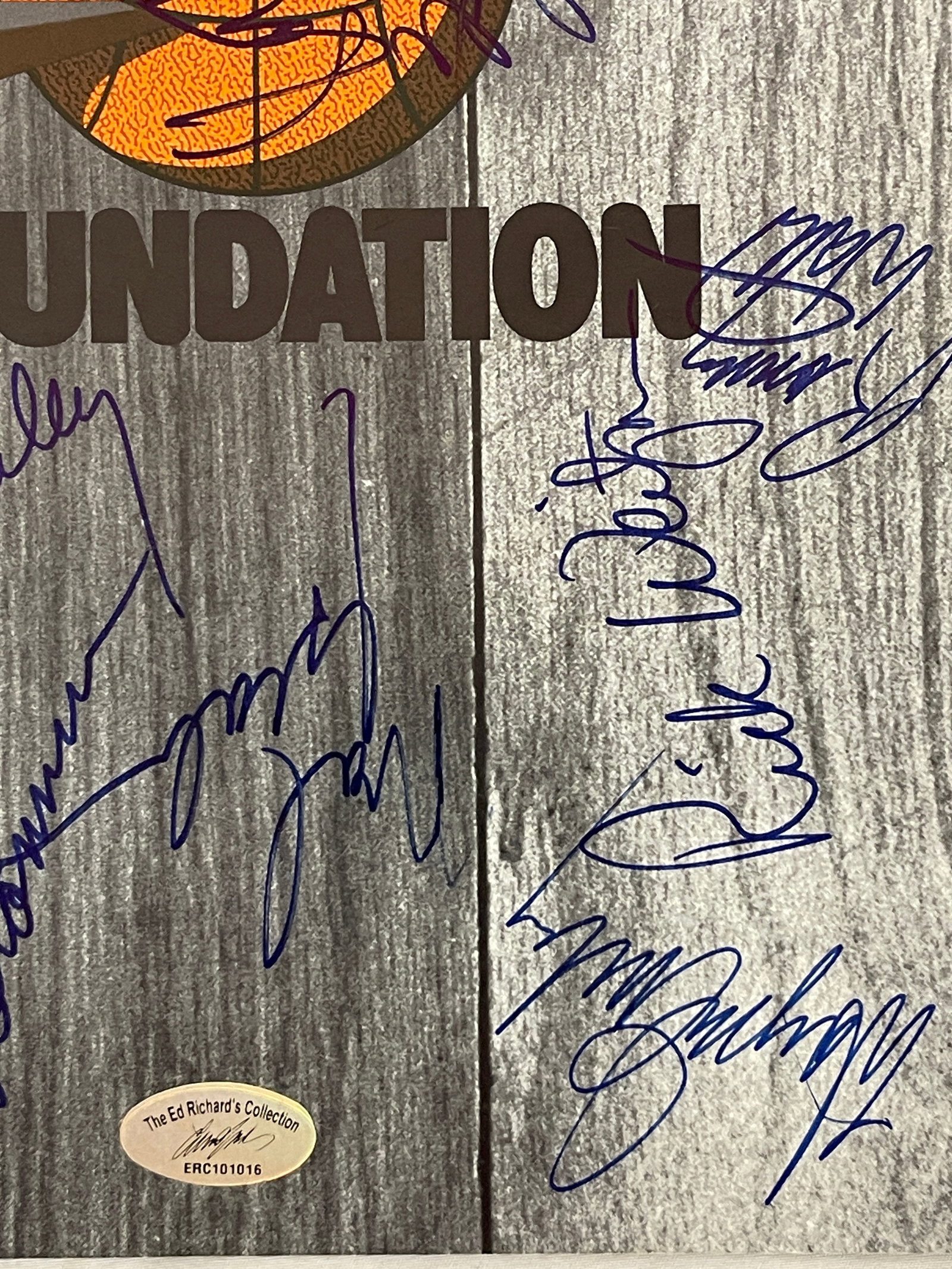 Boston Celtics Legends Multi-Signed Foundation Program w/ COA Ed Richards - 5