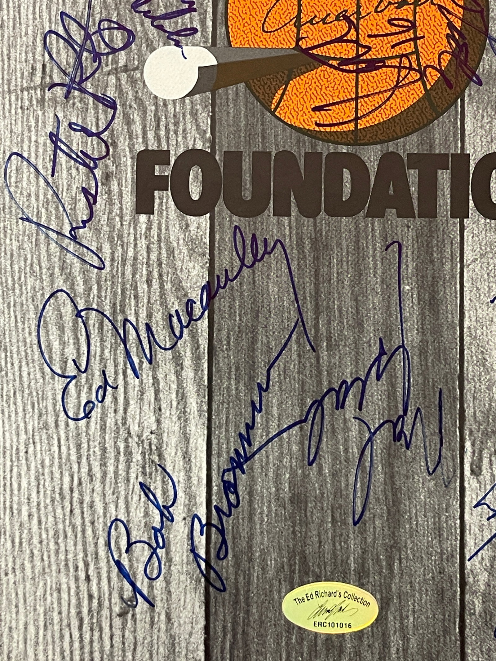 Boston Celtics Legends Multi-Signed Foundation Program w/ COA Ed Richards - 6
