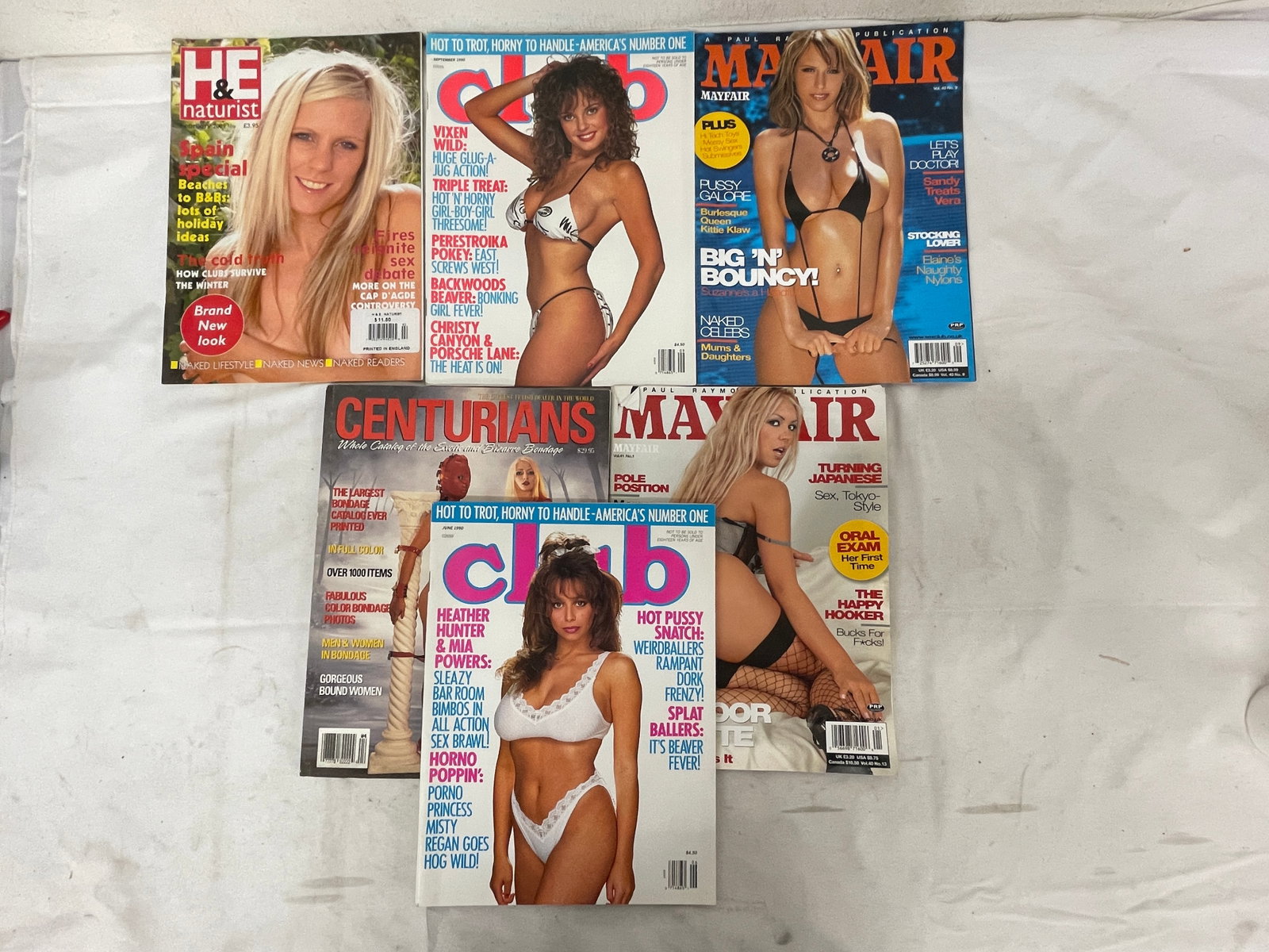 Vintage Adult Magazine Collection Lot (1 of 3)
