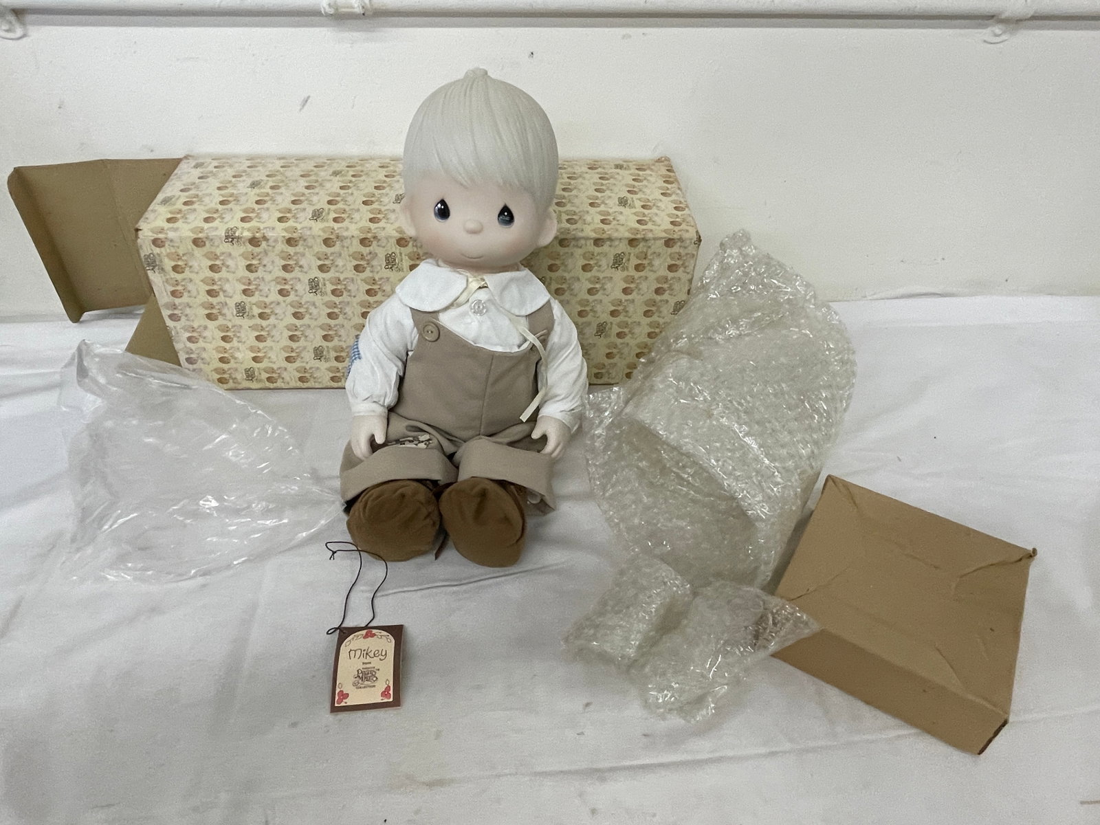Mikey Precious Moments Enesco Porcelain Boy Doll with Original Box (1 of 8)