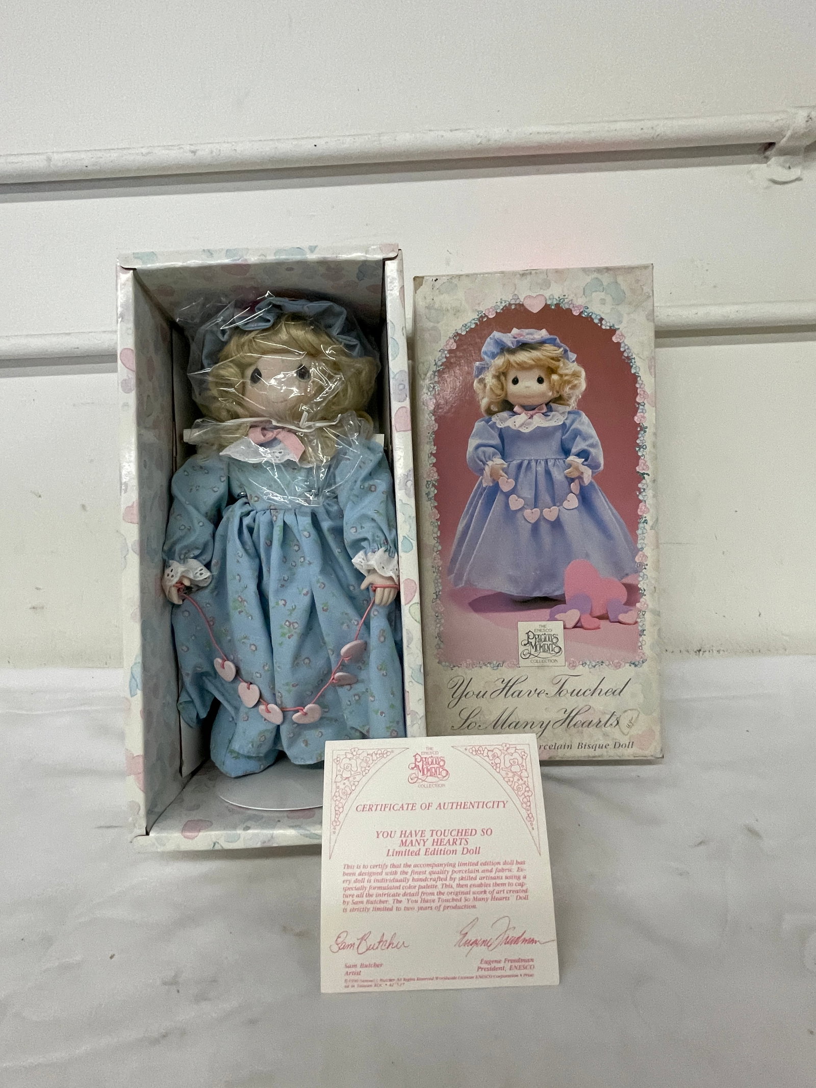 Precious Moments 'You Have Touched So Many Hearts' Ltd Ed Porcelain Bisque Doll (1 of 7)