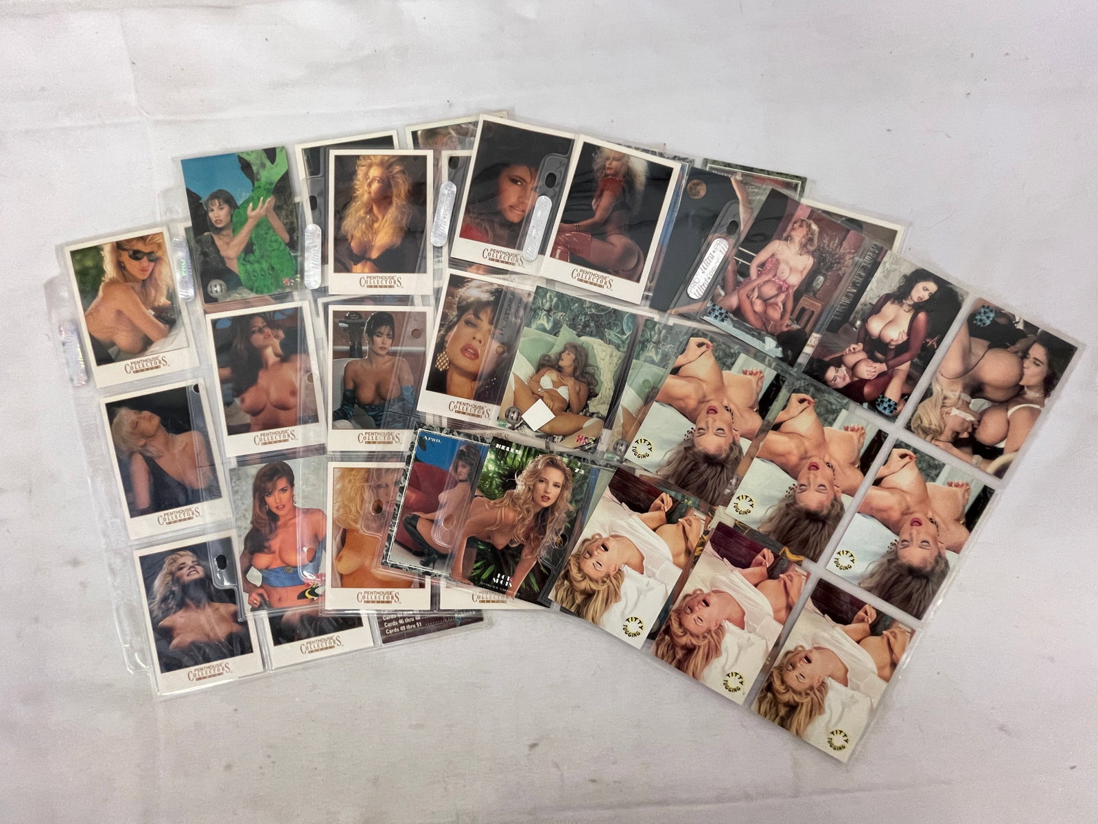 Vintage Adult Erotic Trading Card Collection Lot - Some Signed: Vintage Adult Erotic Trading Card Collection Lot - Some Signed
