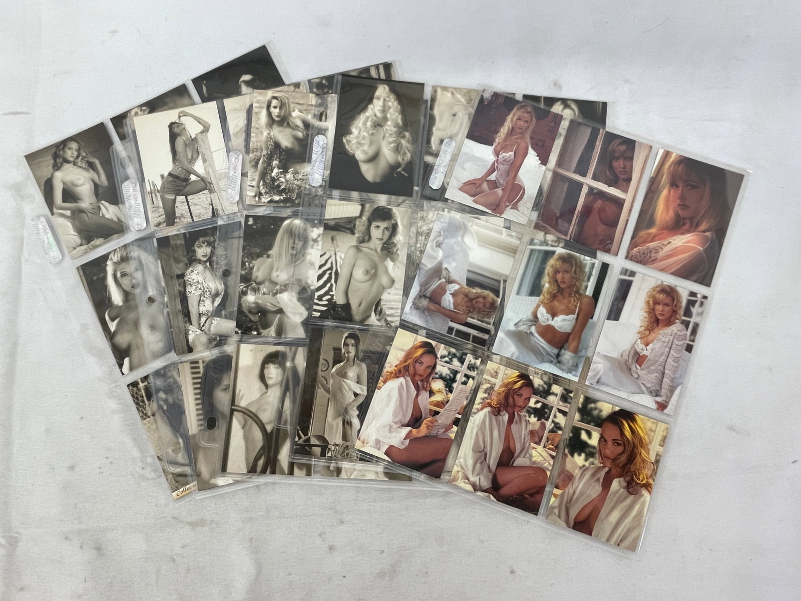 Vintage Adult Erotic Trading Card Collection Lot - Some Signed: Vintage Adult Erotic Trading Card Collection Lot - Some Signed